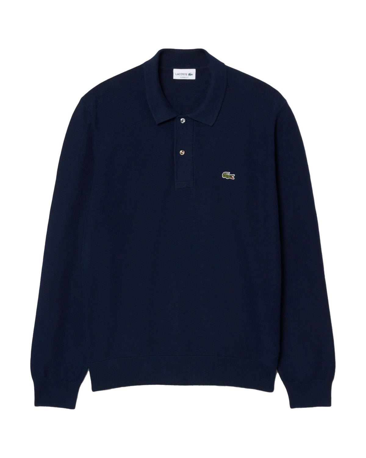 Lacoste Men's Long Sleeve Blue Polo