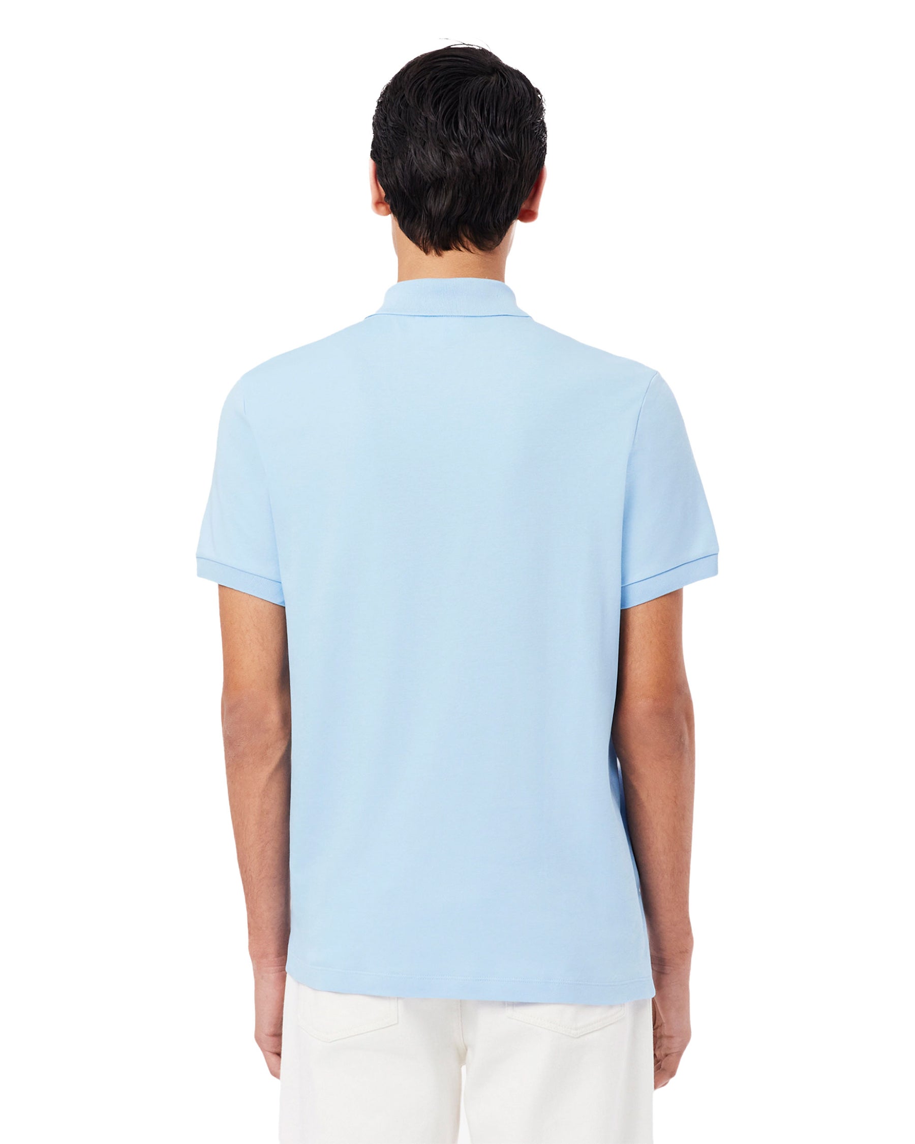 Man's Polo Shirt Lacoste Regular Fit Pima Clear Blue