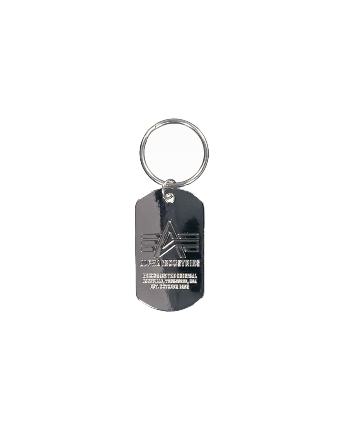 Portachiavi Alpha Industries Dog Tag Argento