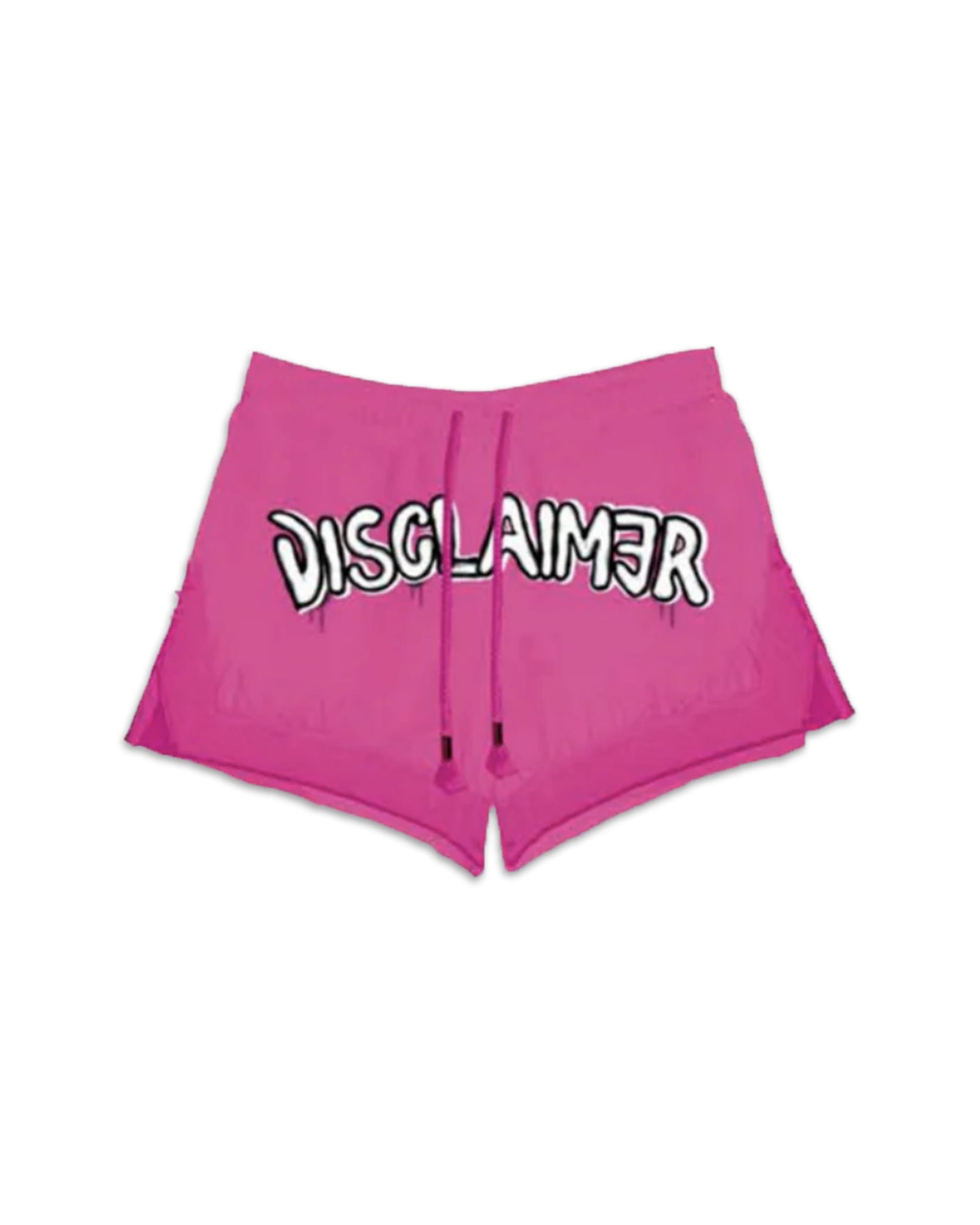 Woman Short Disclaimer Big Logo Fuxia