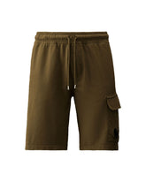 Short Uomo CP Company Light Fleece Utility Ivy Green