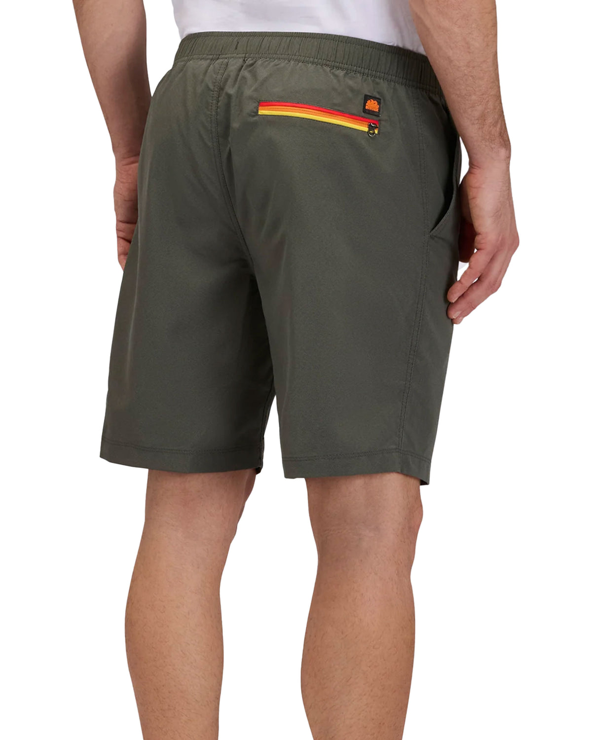 Short Uomo Sundek Quick Dry Verde Militare