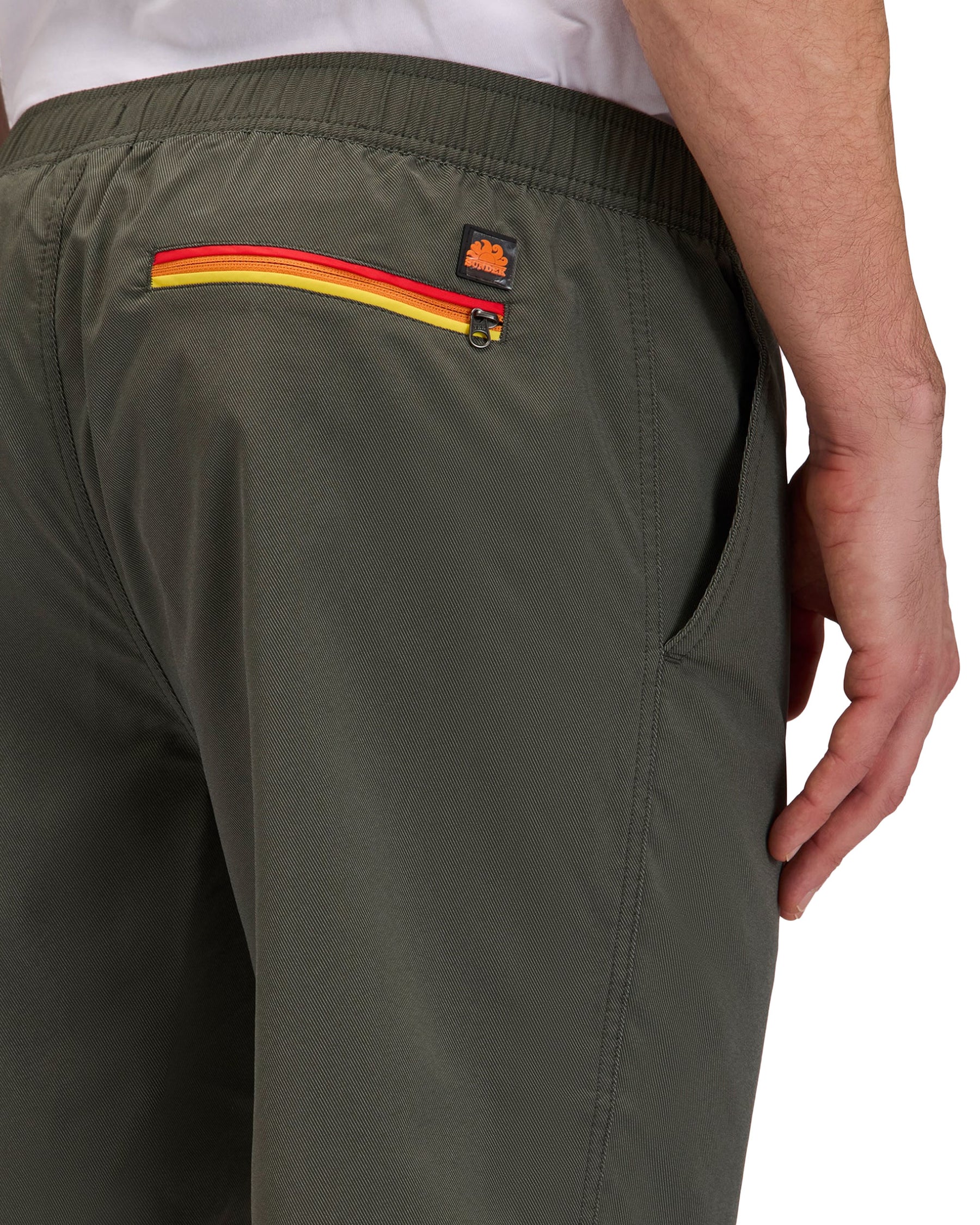 Short Uomo Sundek Quick Dry Verde Militare