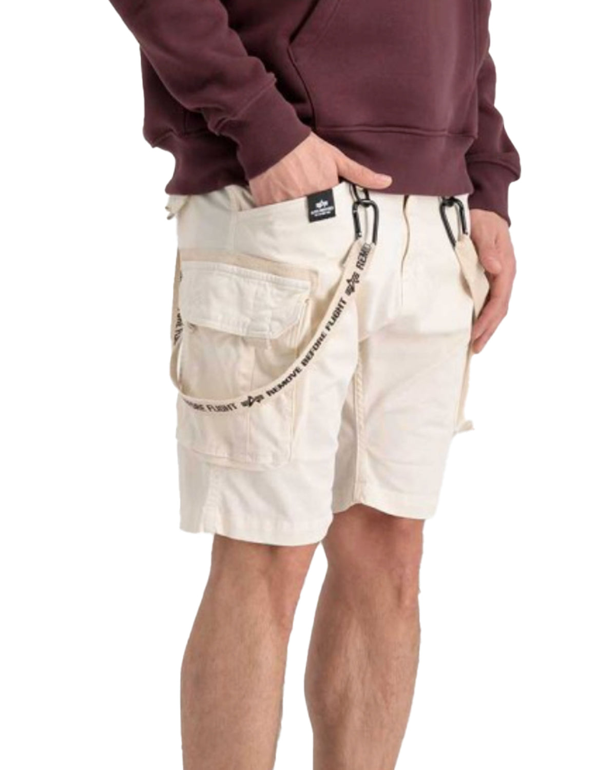 Shorts Uomo Alpha Industries Utility Short Jet Stream White