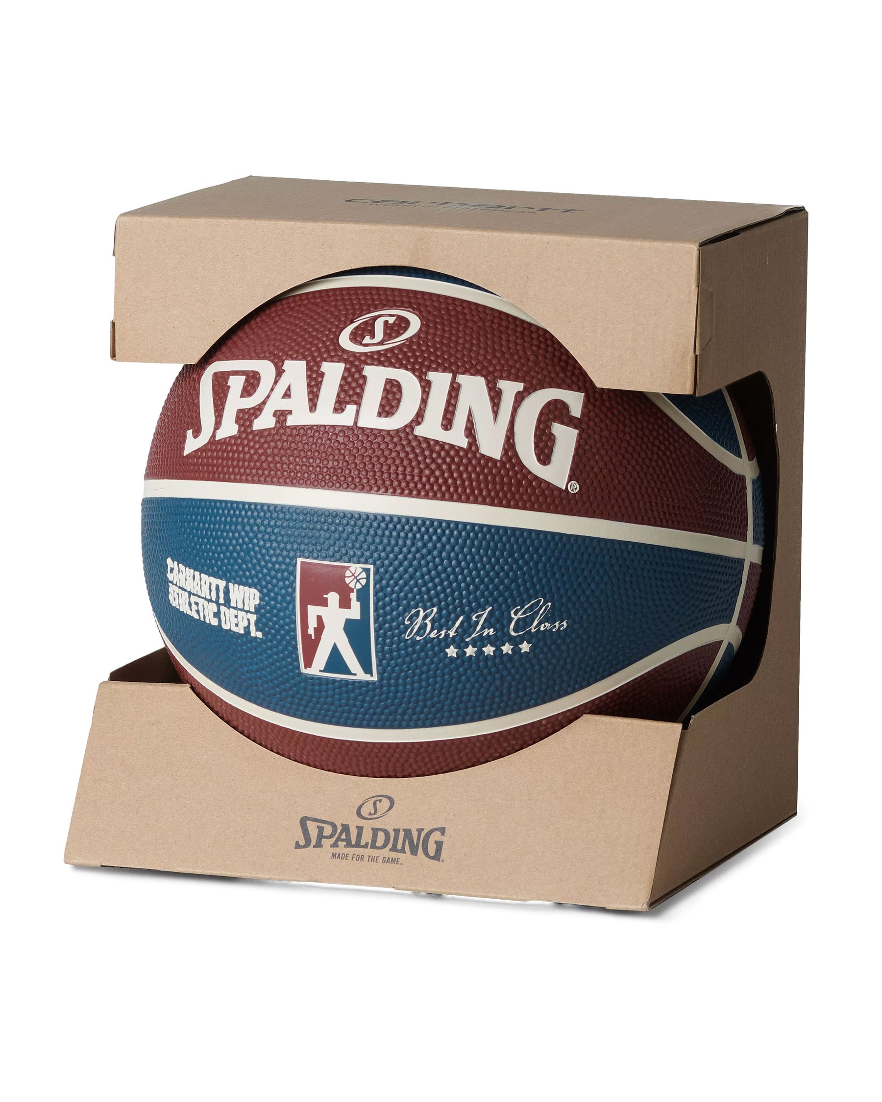 Spalding for Carhartt WIP Basketball Rubber Mulberry, Dusky Blue-Naturel