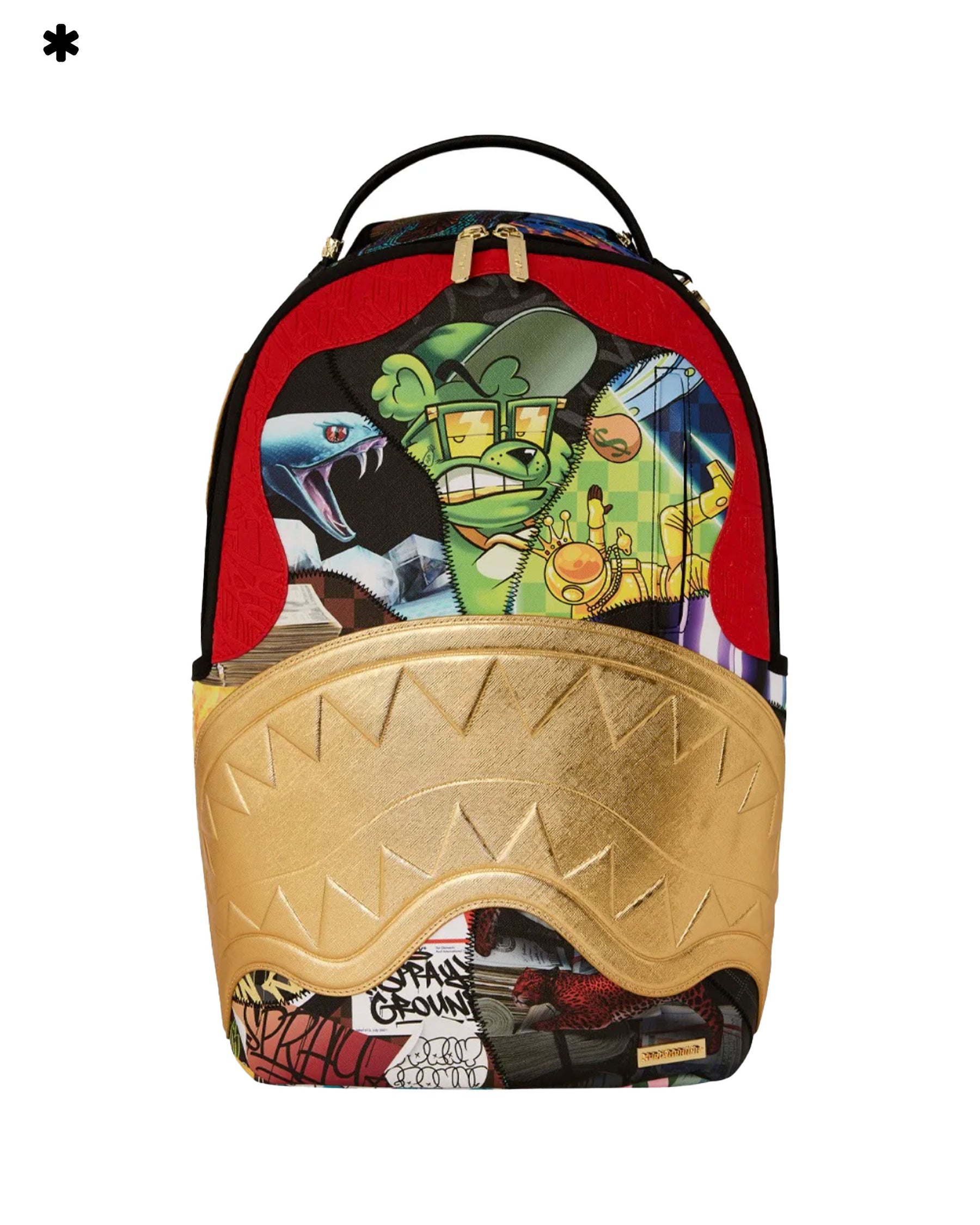 Sprayground 15 Years Gold And Spliced Dlxv Backpack