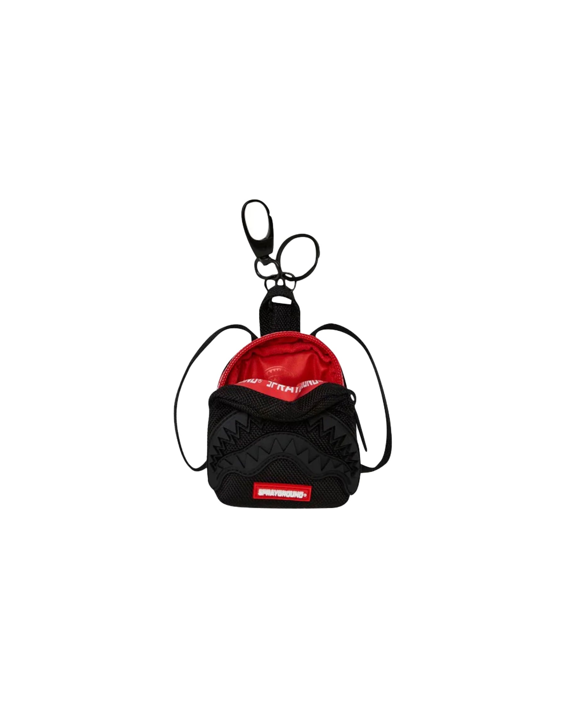 Sprayground Printed Zipper Shark Keychain