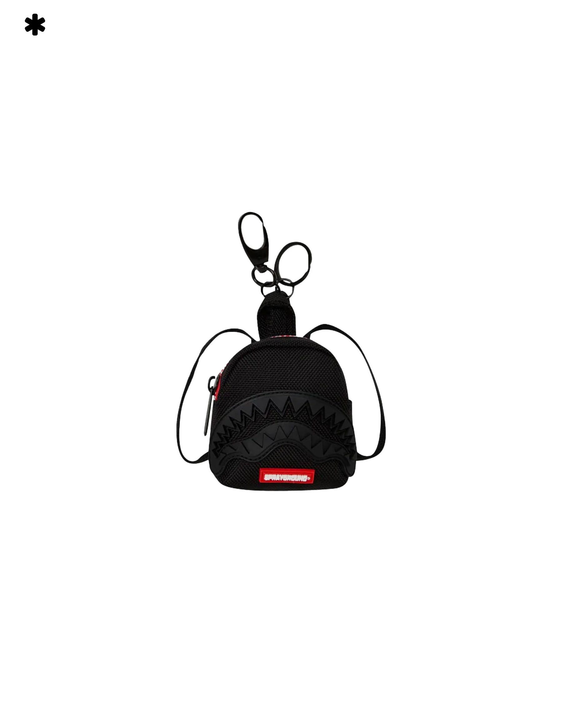 Sprayground Printed Zipper Shark Keychain