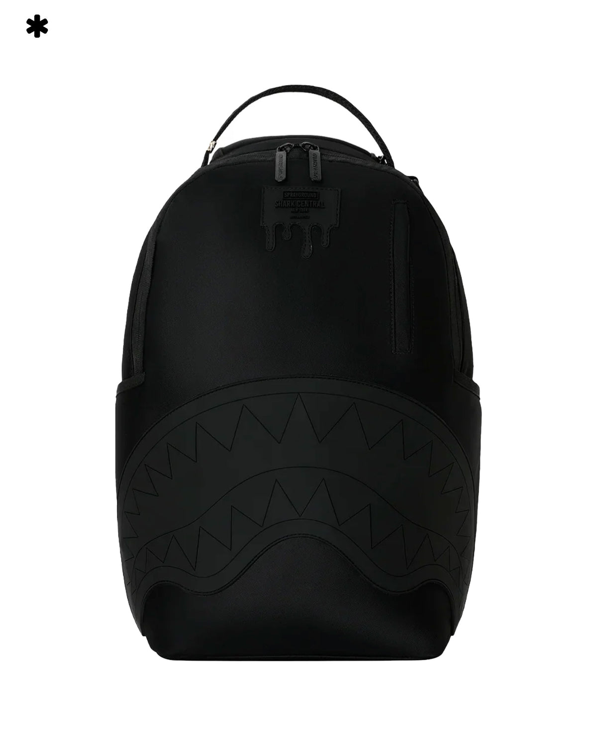 Sprayground Shark Central Blacked Out Embossed Nylon Backpack Nero