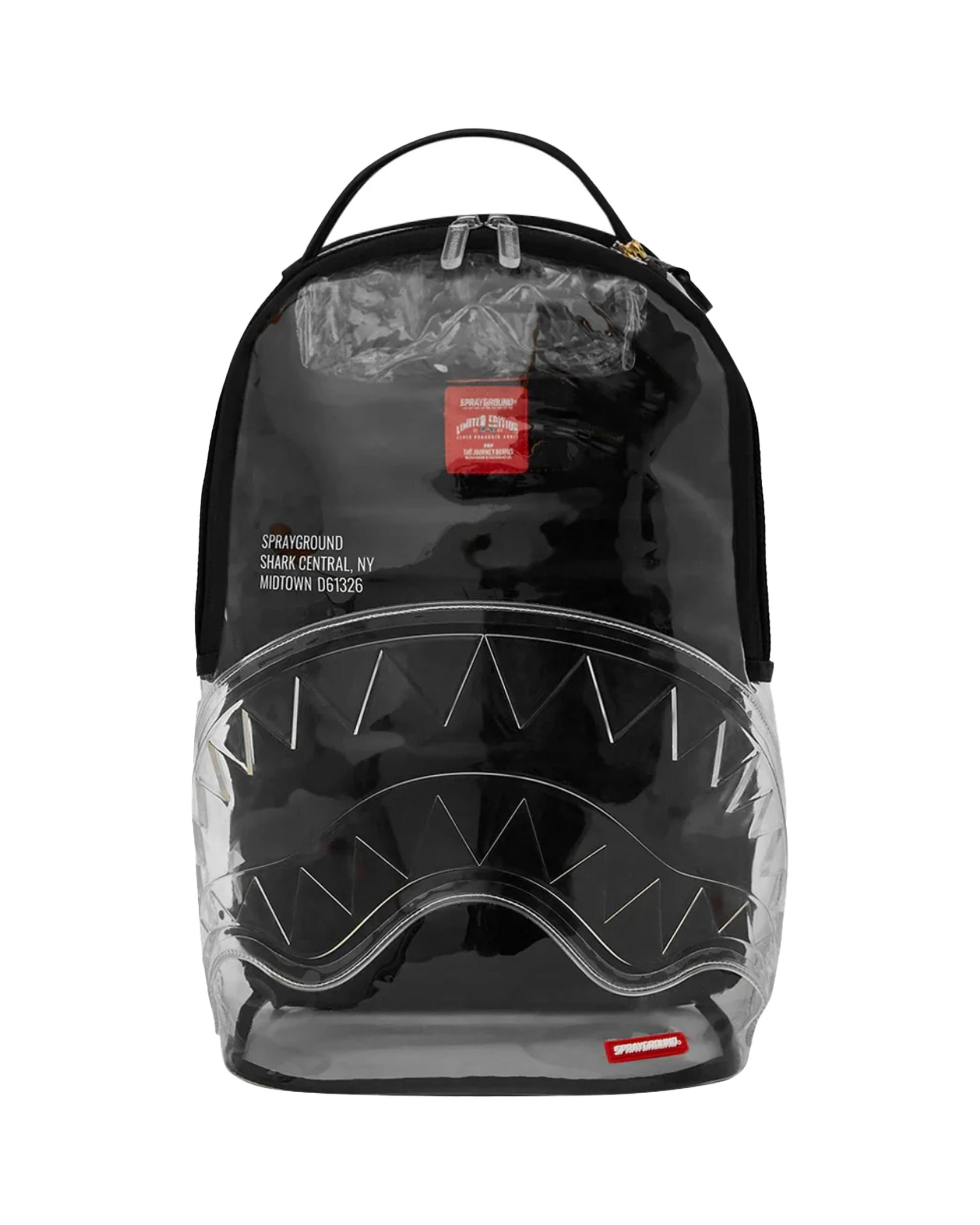 Sprayground Shark Central Clear Dlxsv Backpack Blackpanel