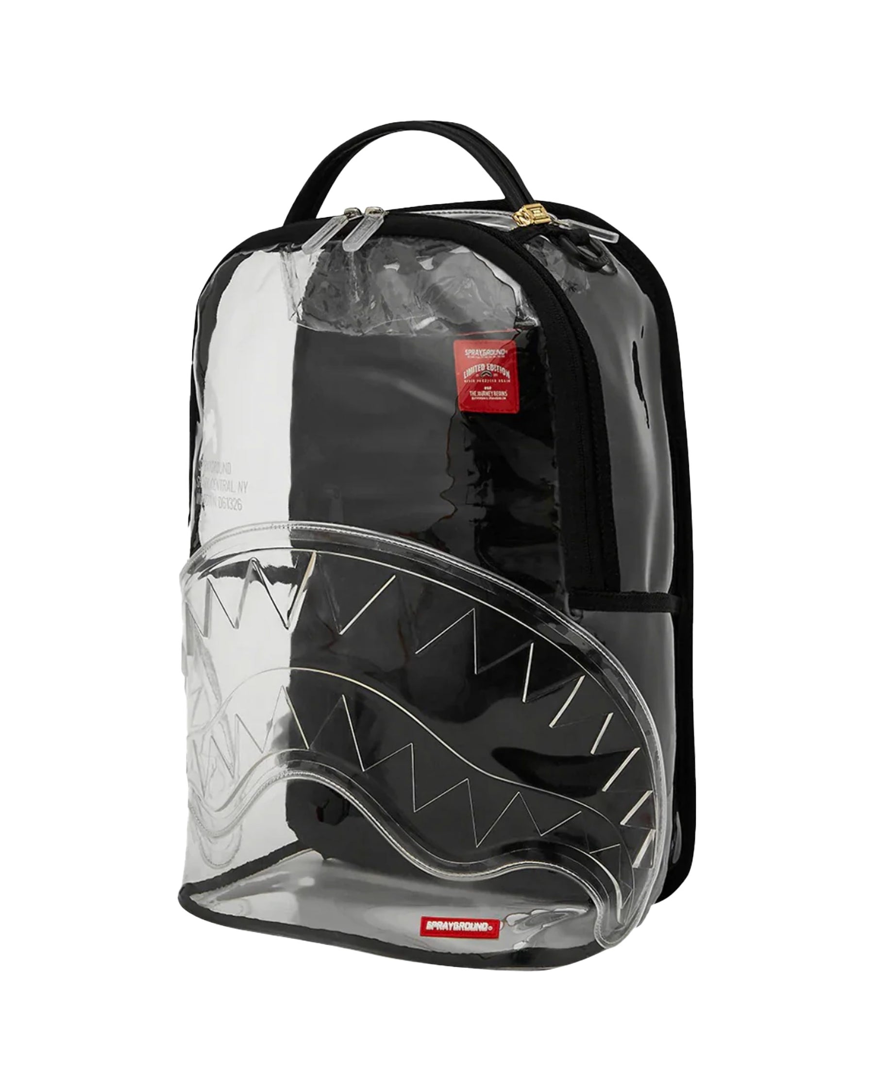 Sprayground Shark Central Clear Dlxsv Backpack Blackpanel
