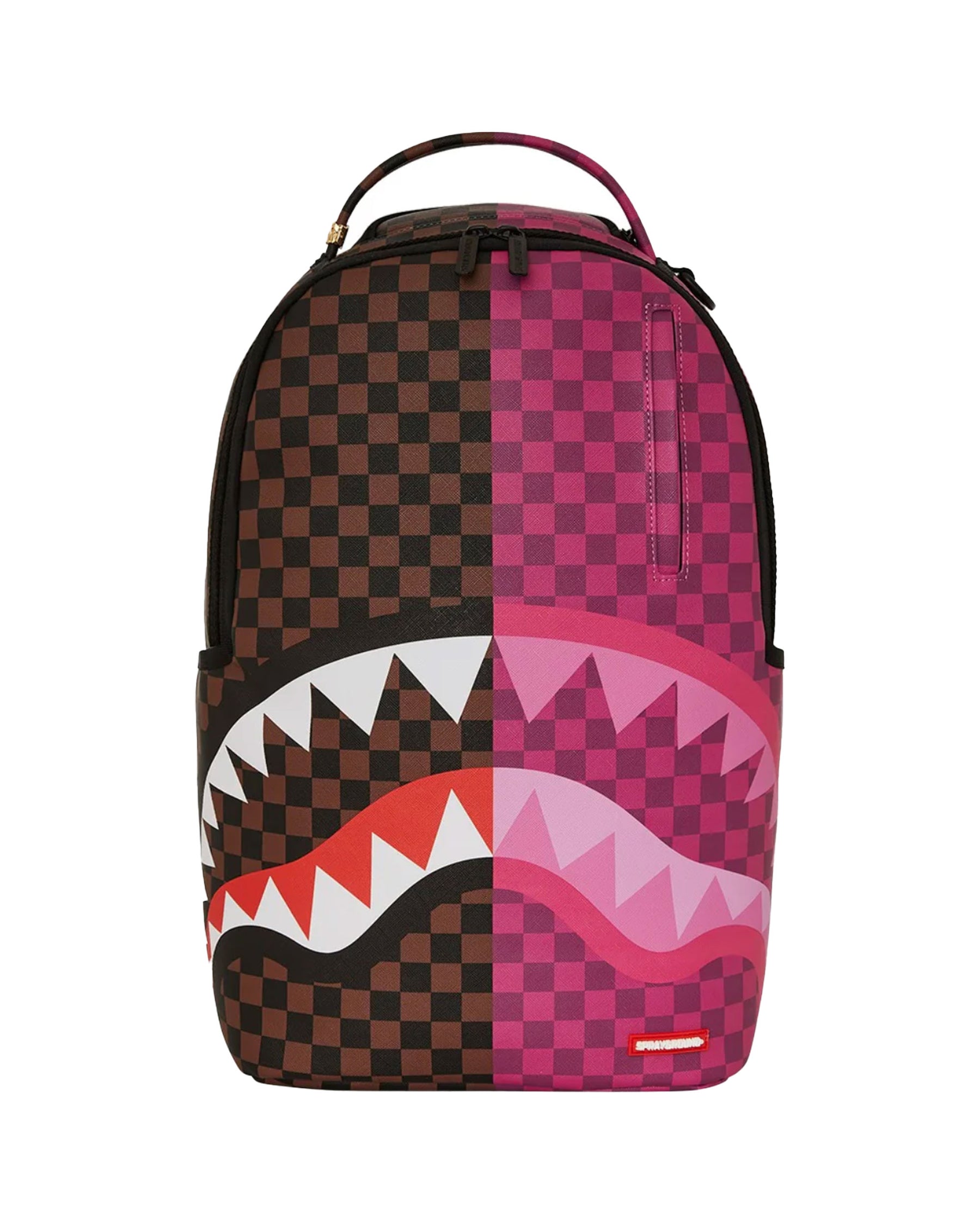 Sprayground Split Sip Pink Check Dlxsv Backpack