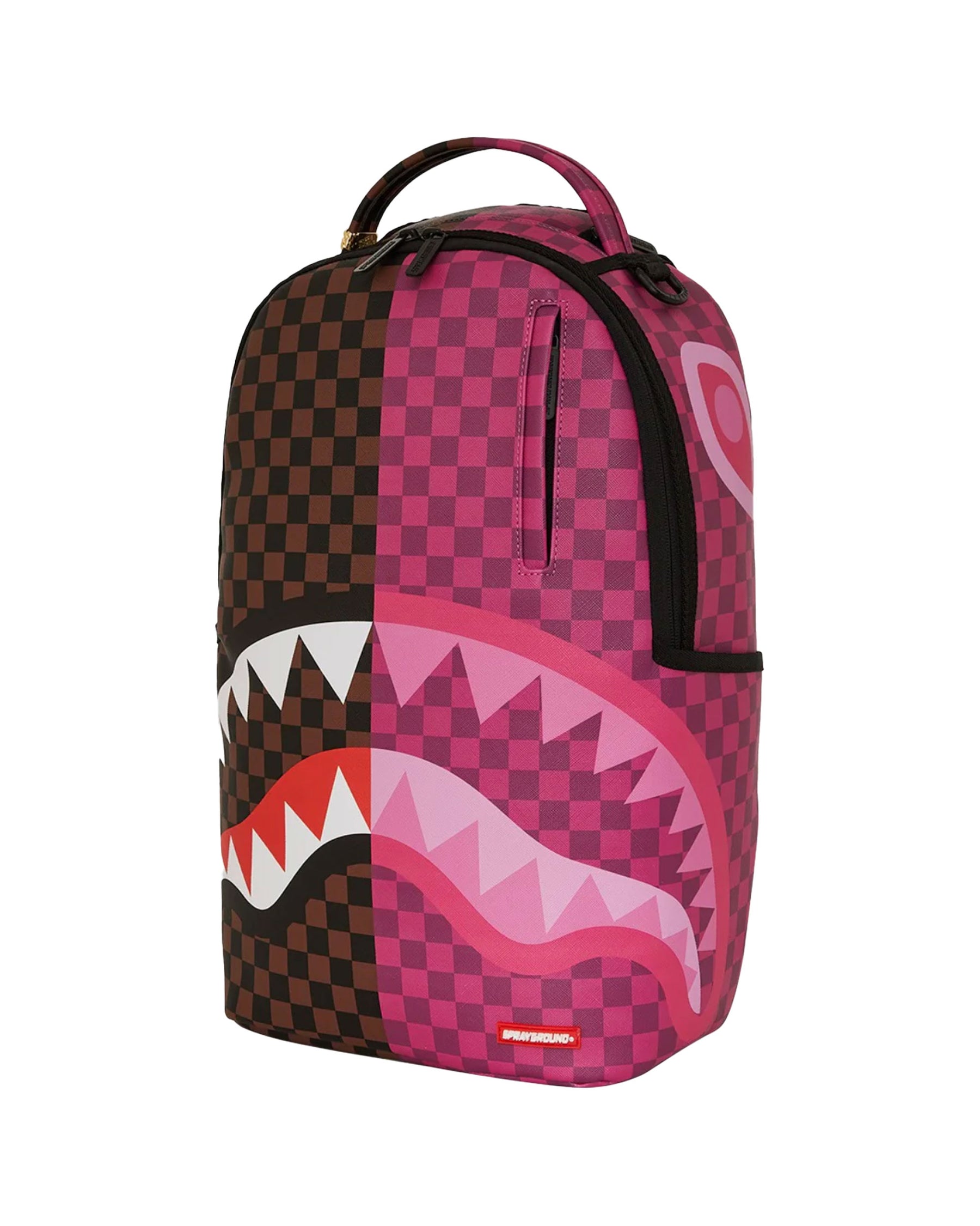 Sprayground Split Sip Pink Check Dlxsv Backpack