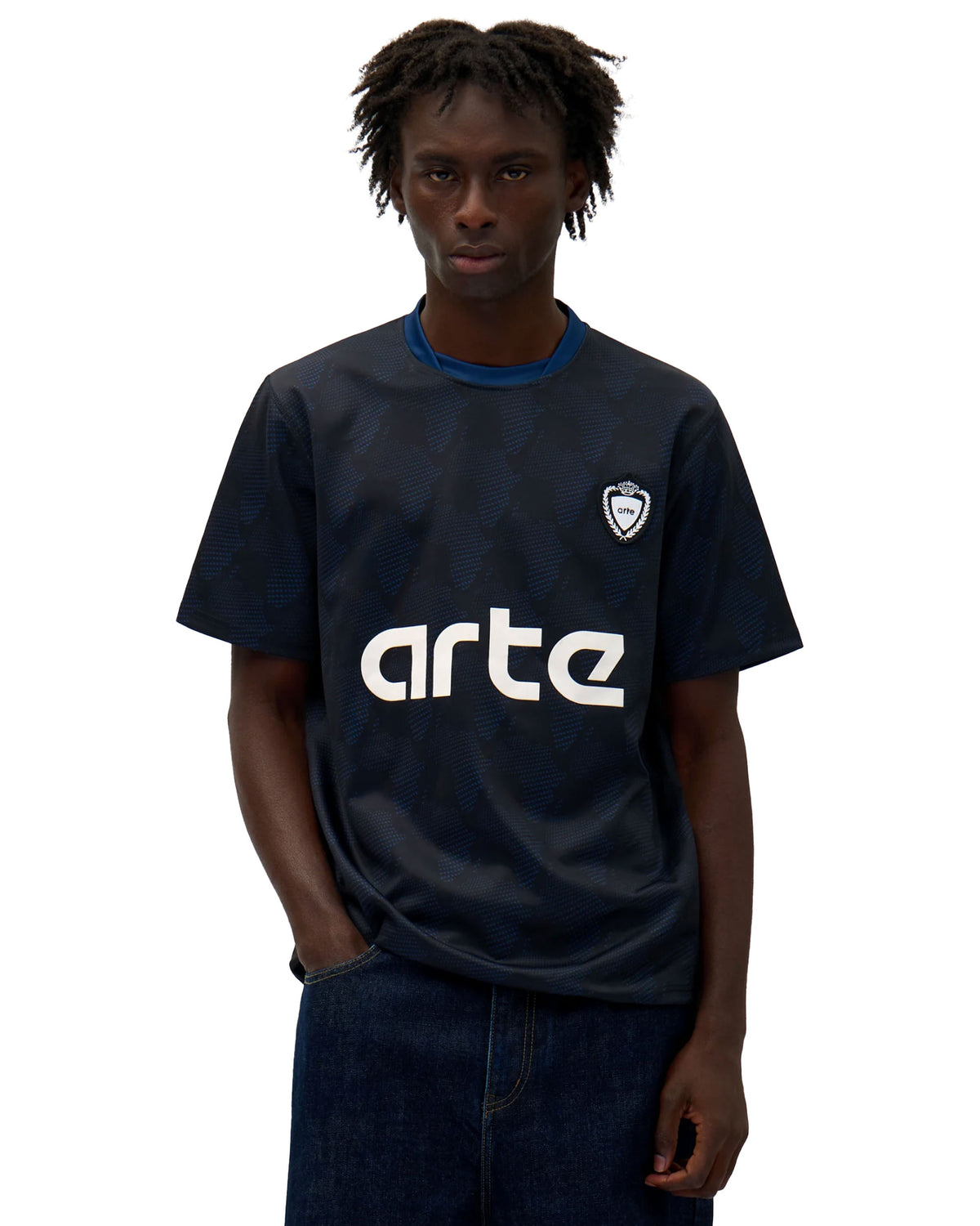 T-Shirt Arte Antwerp Football Shirt Black-Navy