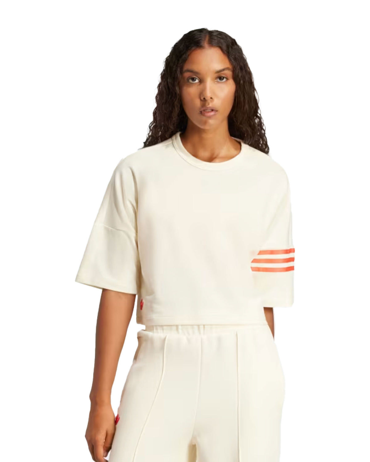 T-Shirt Crop Donna Adidas Neucl Tee Crewht-Reacor