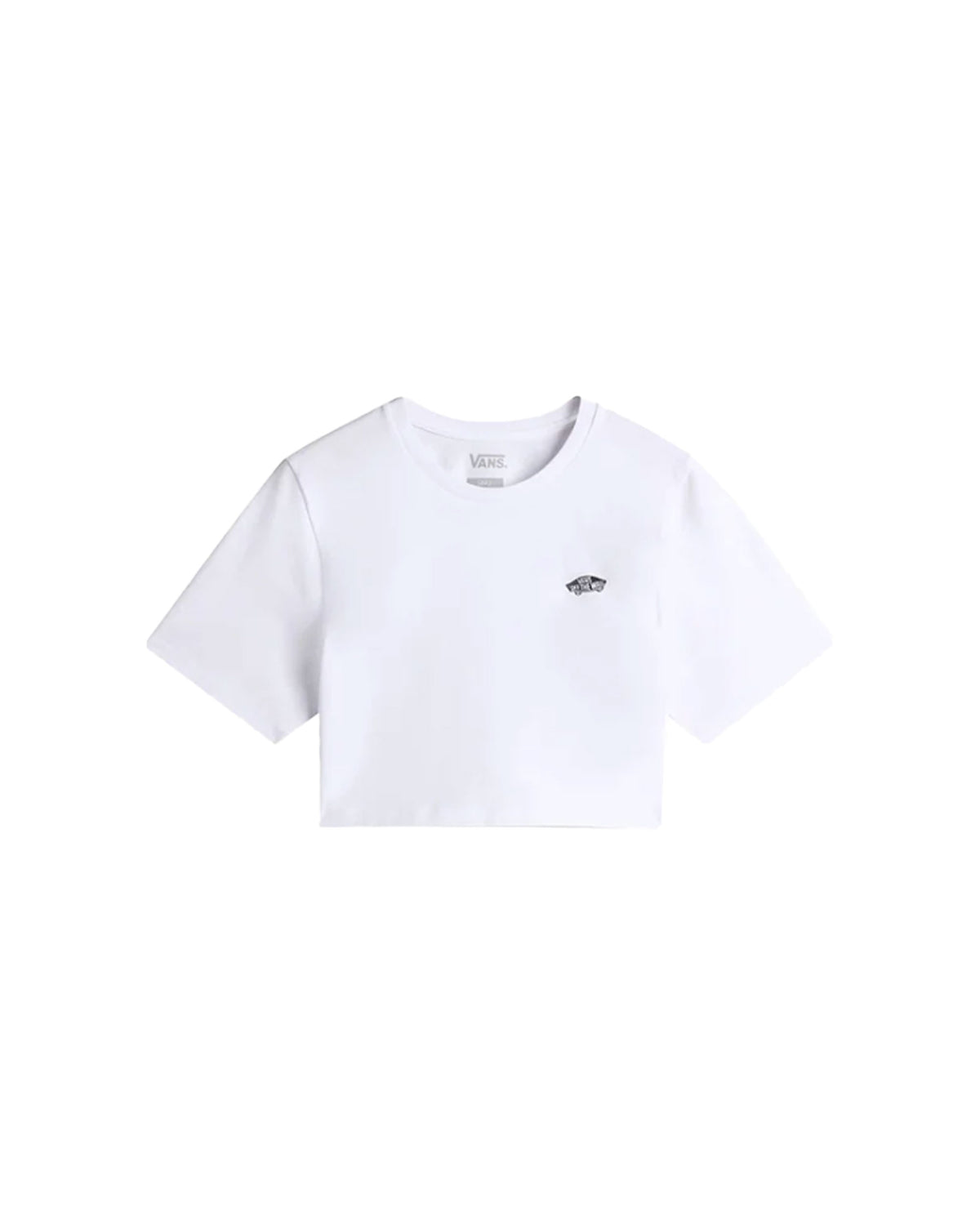 T-Shirt Crop Donna Vans Style 76 II Crew Crop Ss Bianco