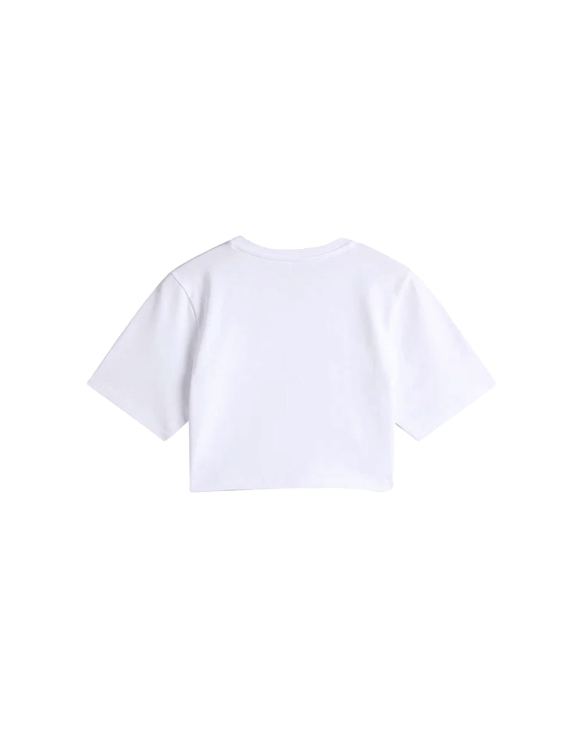 T-Shirt Crop Donna Vans Style 76 II Crew Crop Ss Bianco