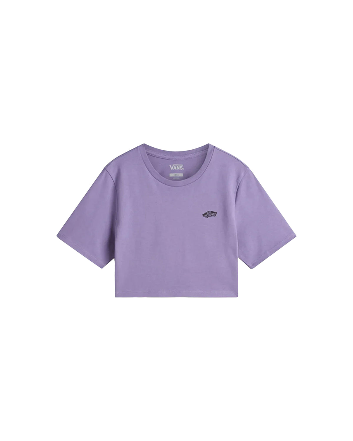 T-Shirt Crop Donna Vans Style 76 II Crew Crop Ss Purple Haze