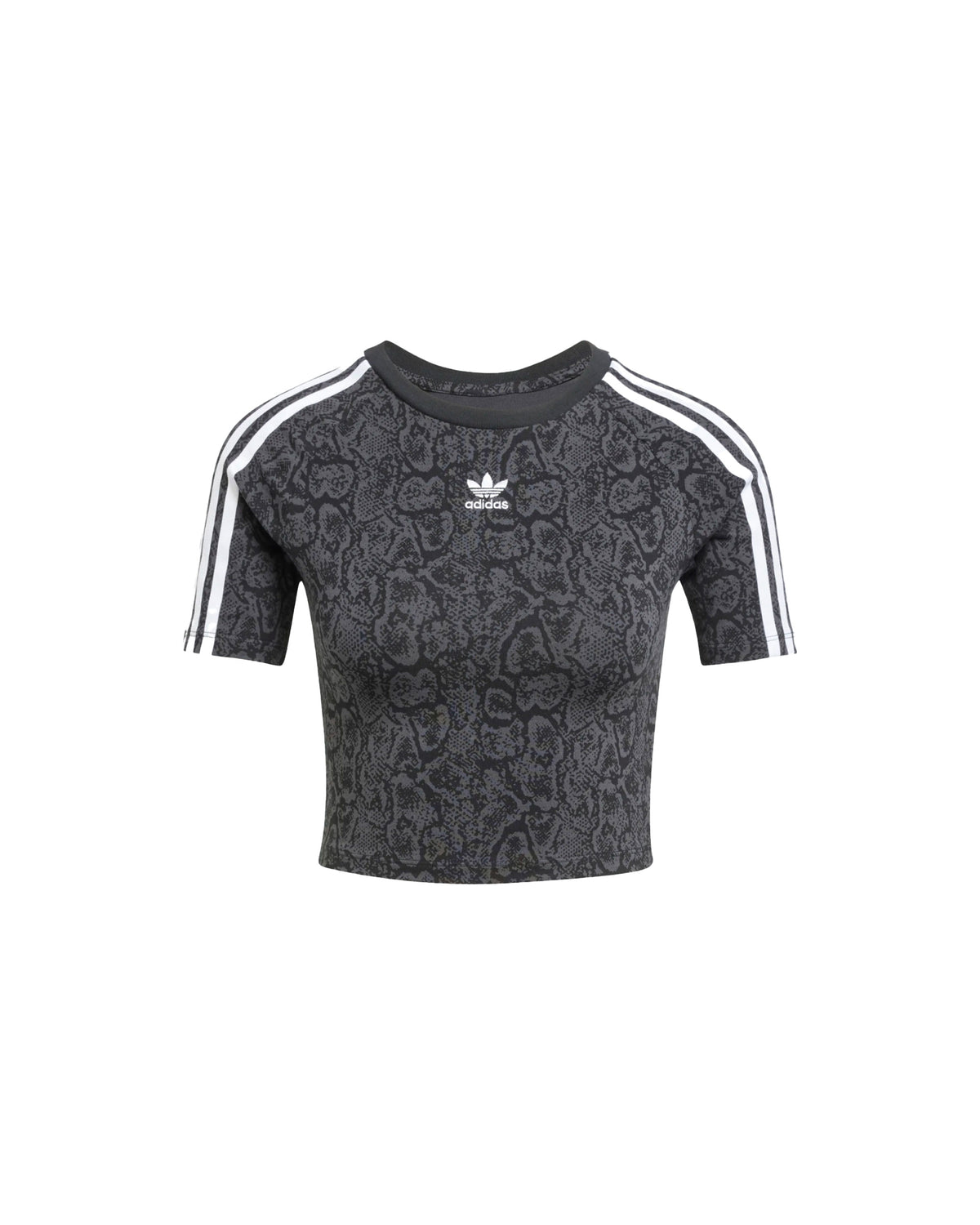 T-Shirt Donna Adidas Snake Baby Tee Black-Multco