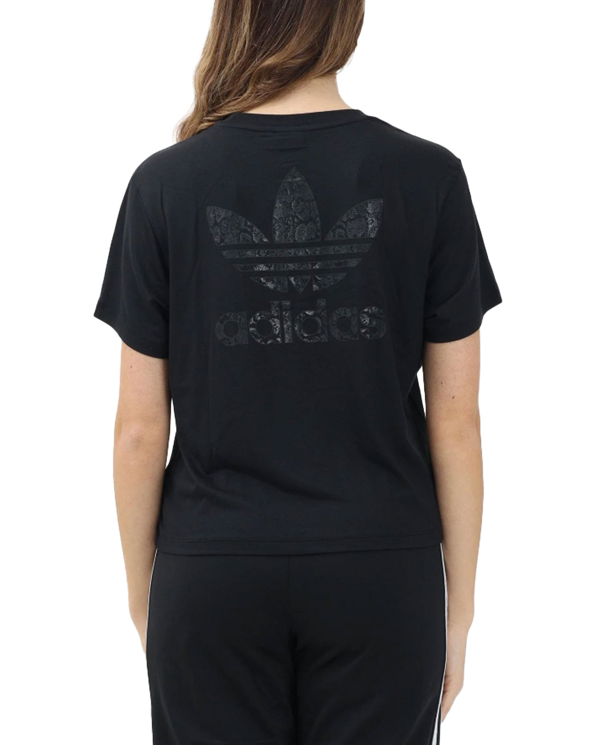 T-Shirt Donna Adidas Snake Trf Black