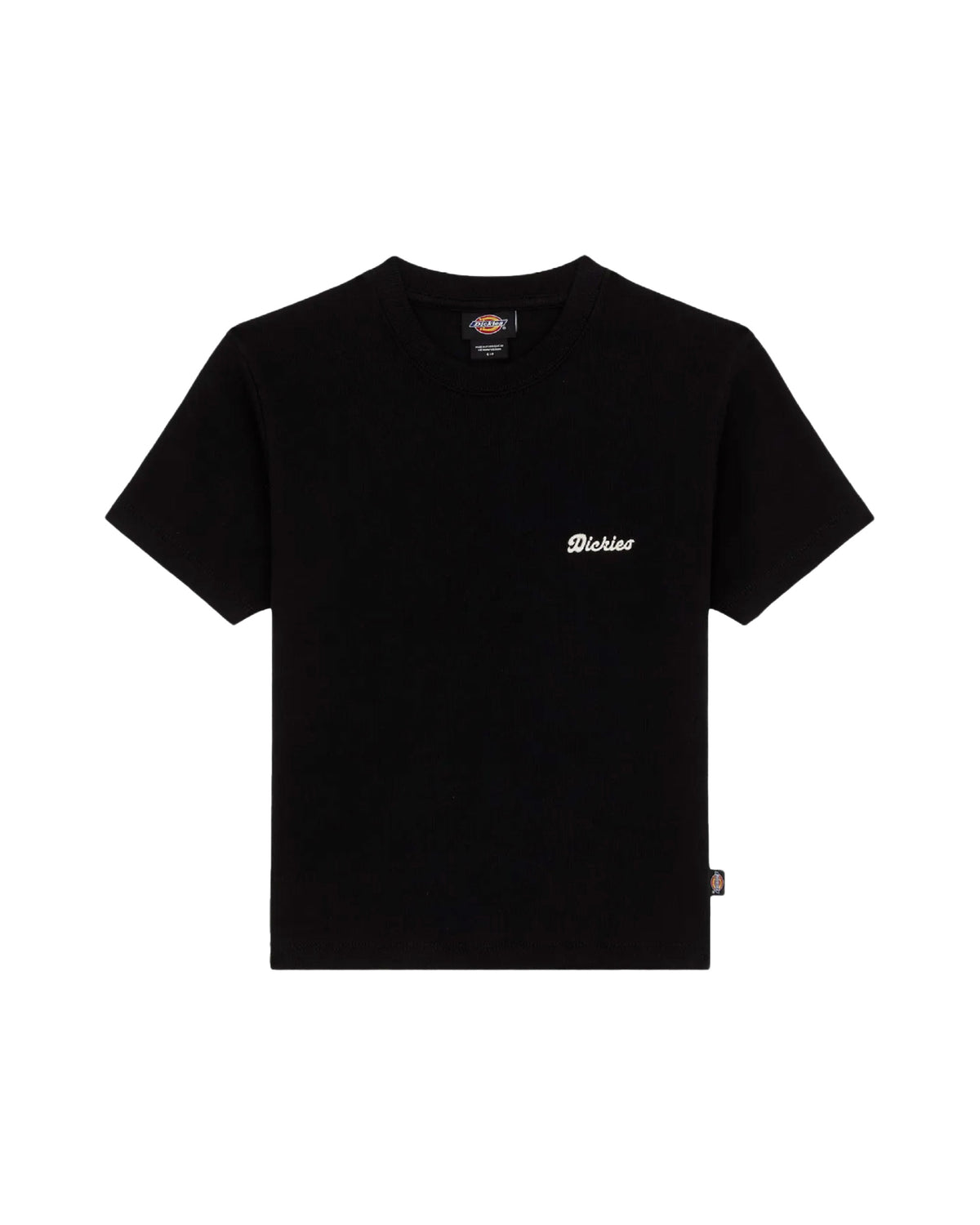 T-Shirt Donna Dickies Lewistown Embro Ss Tee W Nero