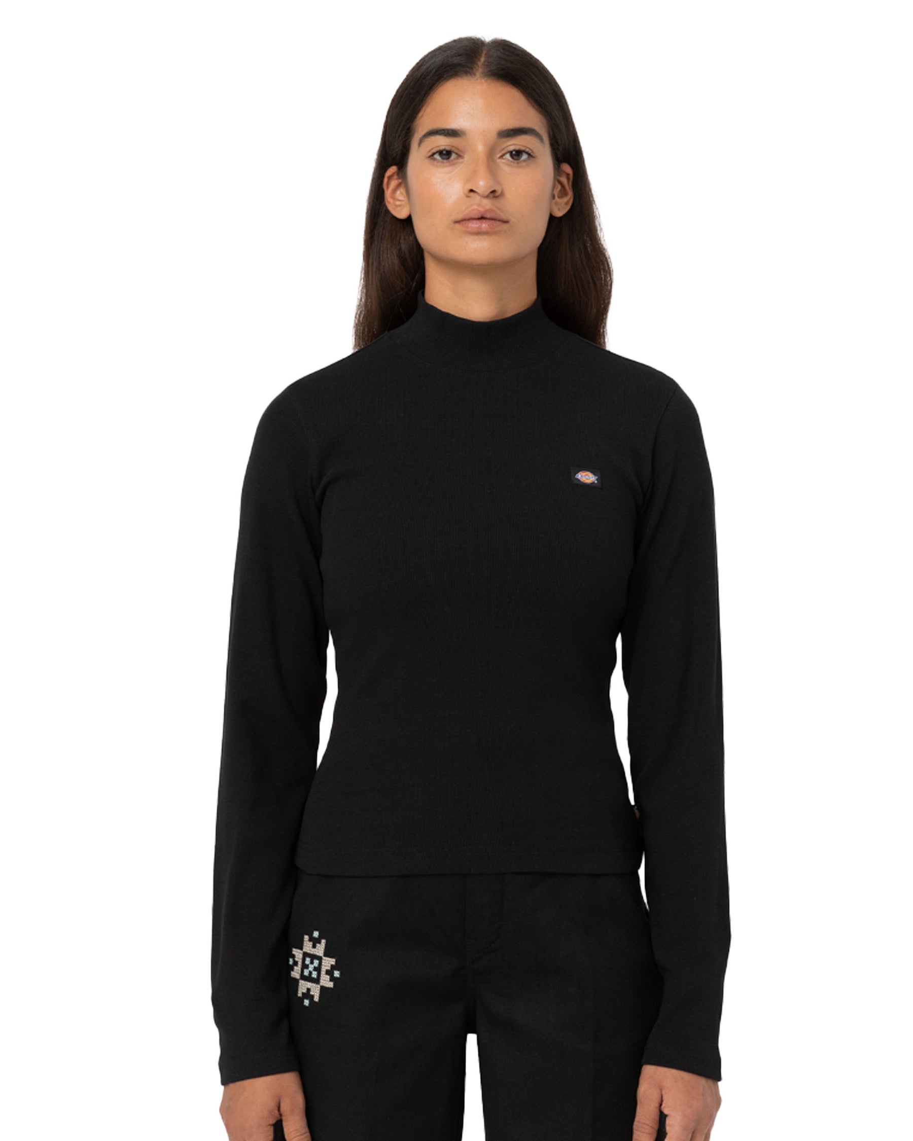 T-Shirt Donna Dickies Marysville Ls Tee Black