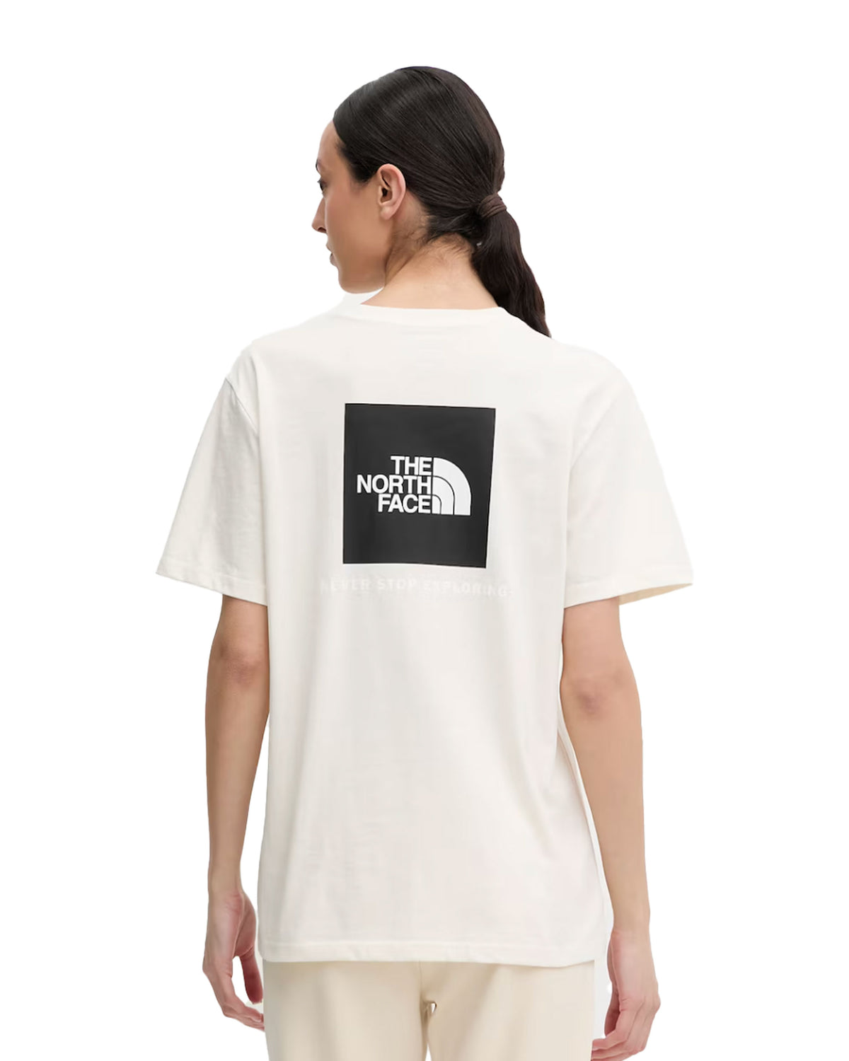 T-Shirt Donna The North Face Box Logo Panna