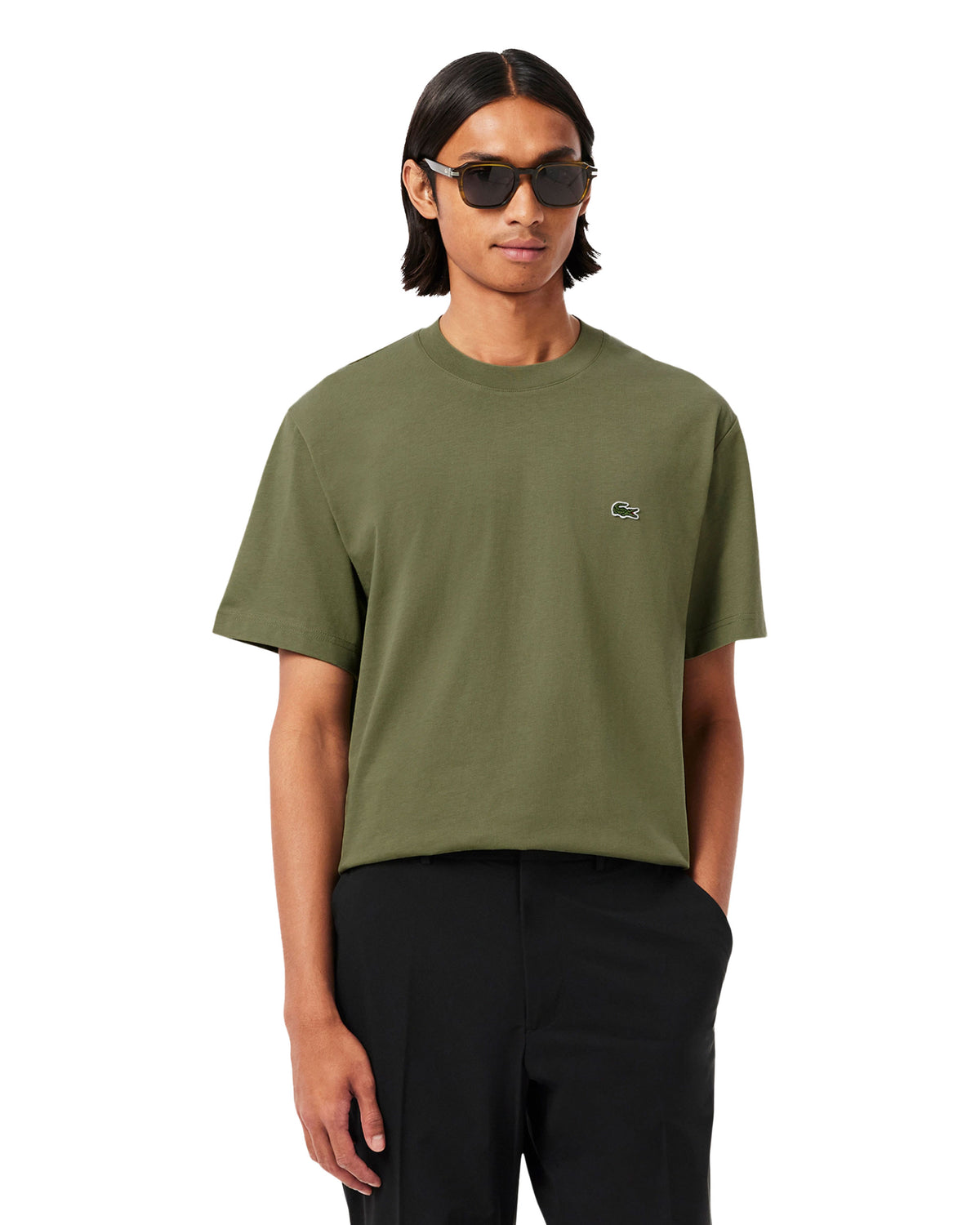 T-Shirt Lacoste Verde Militare