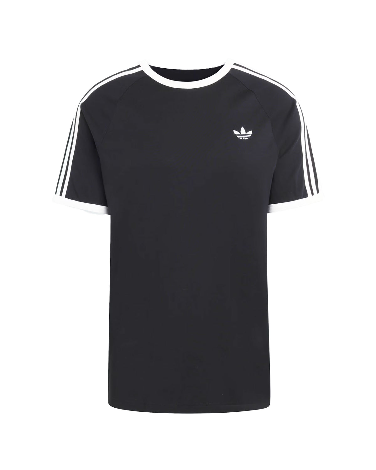 T-Shirt Uomo Adidas 3 Stripe Nero Bianco