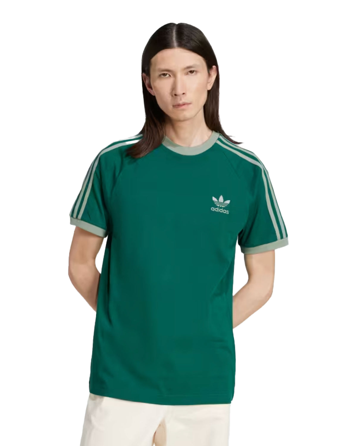 T-Shirt Uomo Adidas 3-Stripes Cgreen