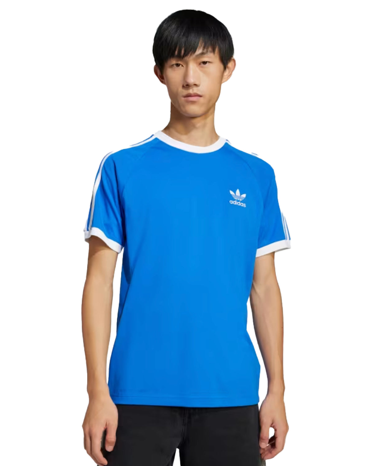 Man's Short Adidas 3-Stripes Tee Blue