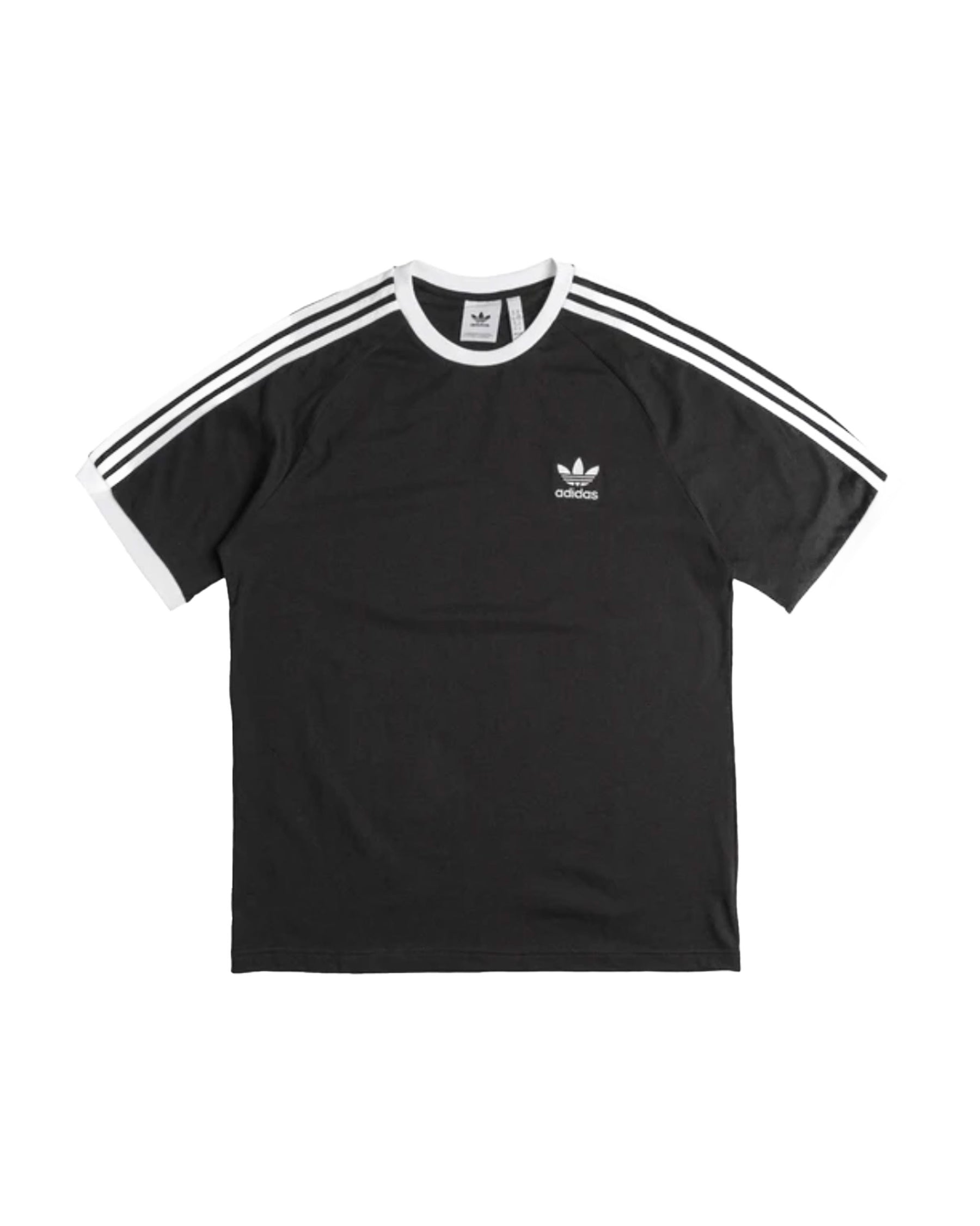 Man Tee Adidas 3-Stripes Black White