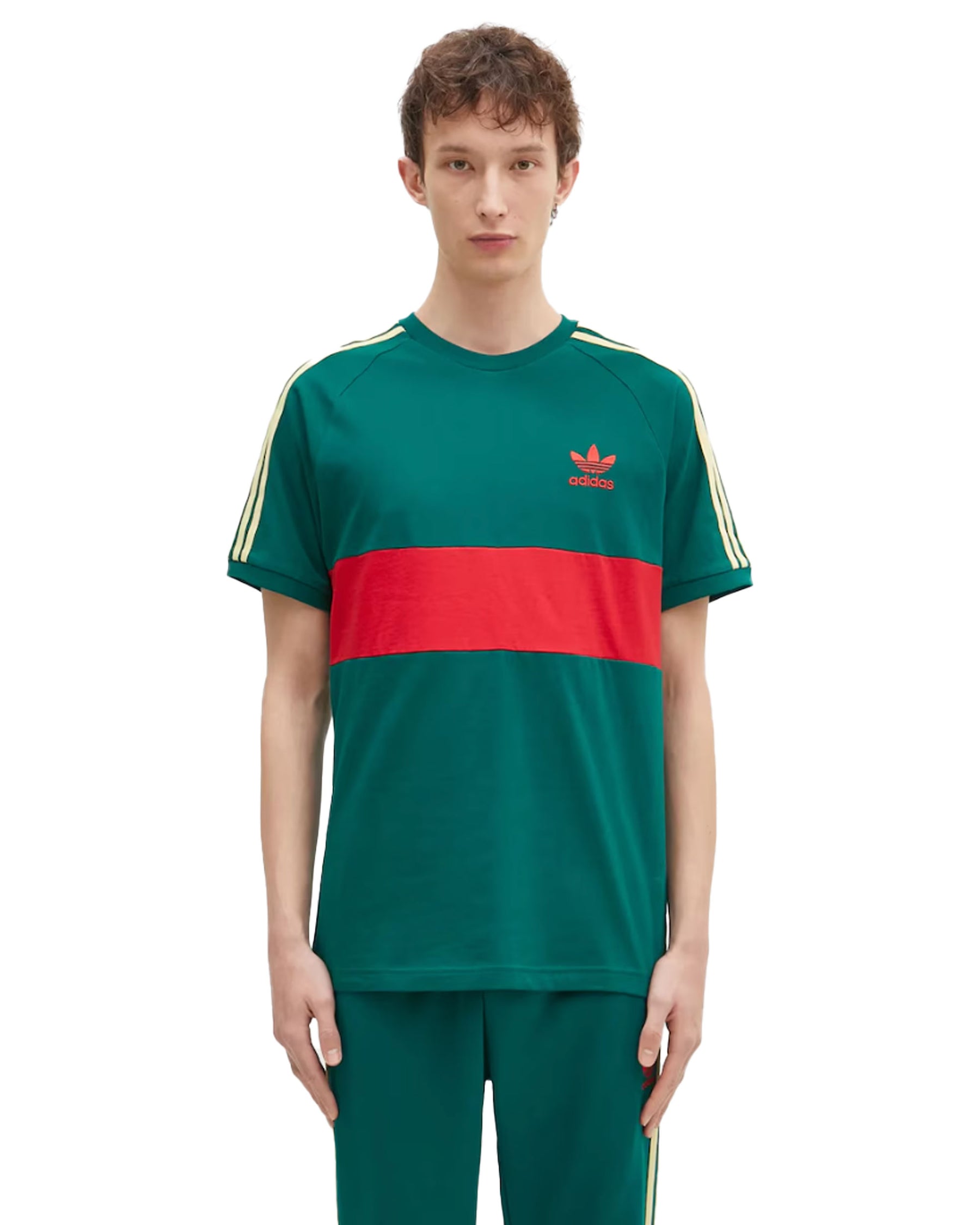 T-Shirt Uomo Adidas 3S Panel Tee Cgreen-Betsca