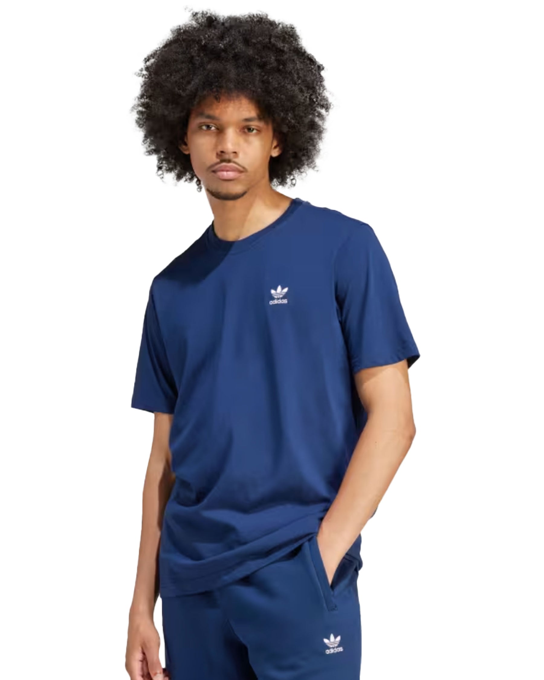 Man Tee Adidas Basic Logo Blue