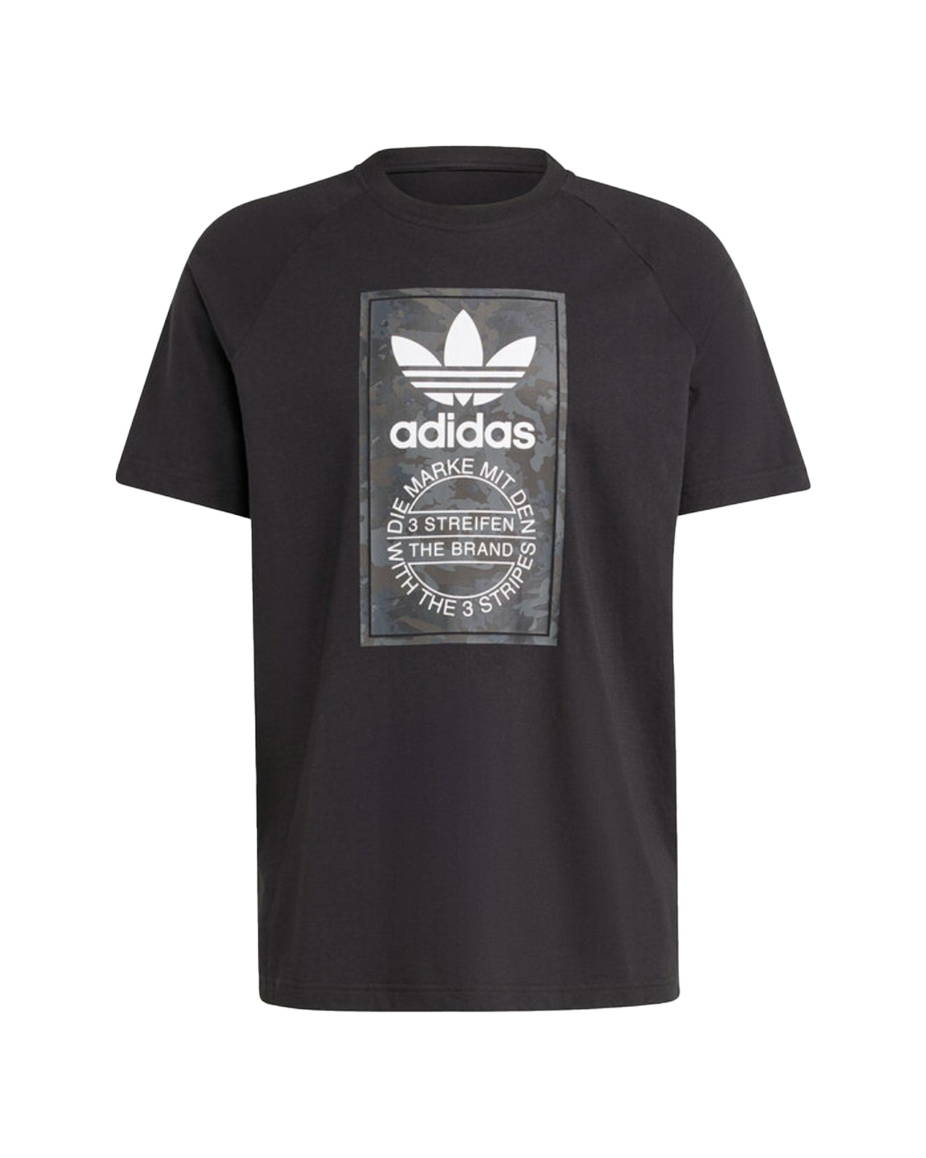 Man Tee Adidas Camo Tongue Black