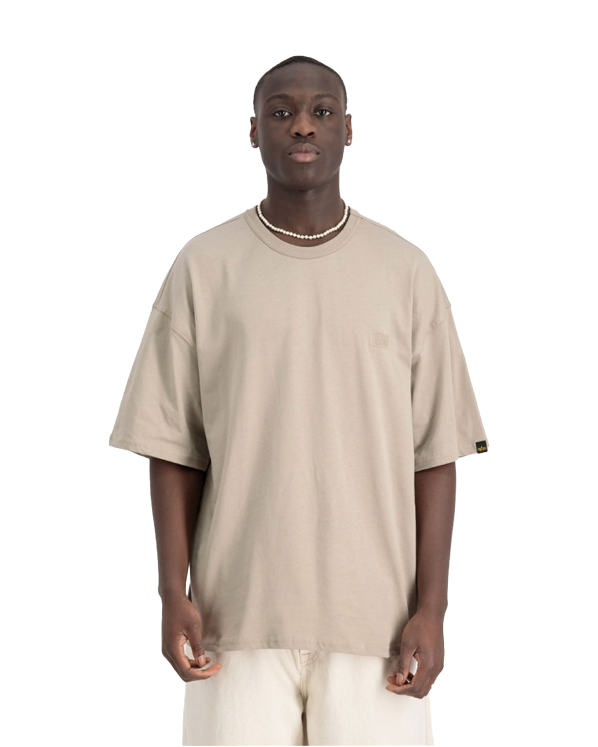 T-Shirt Uomo Alpha Industries Essentials RL Vintage Sand