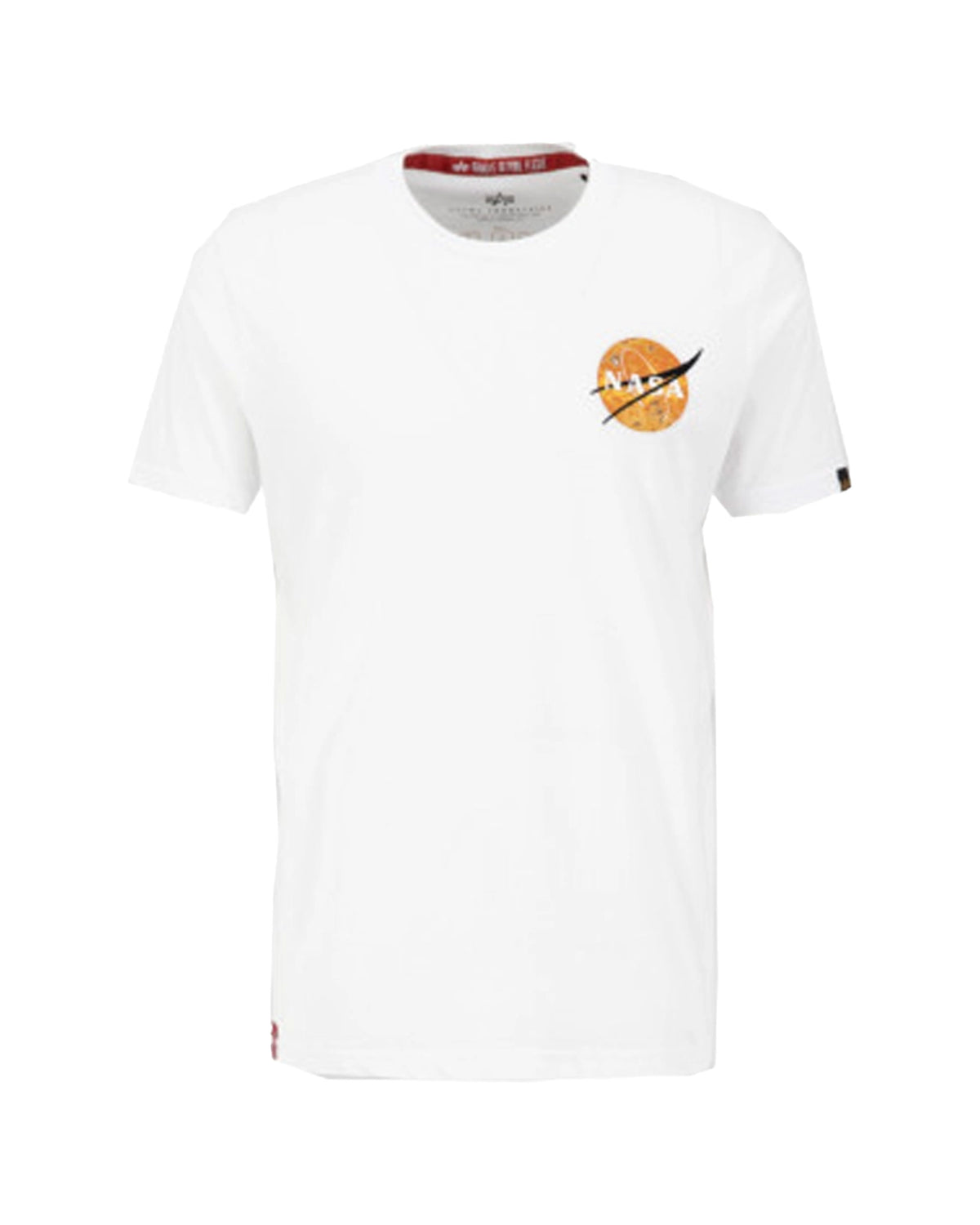 T-Shirt Uomo Alpha Industries NASA Davinci Bianco