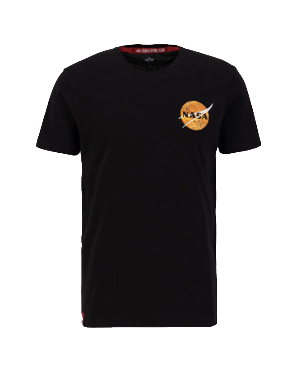 T-Shirt Uomo Alpha Industries NASA Davinci Nero