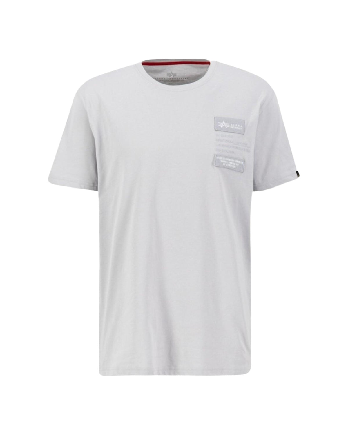 T-Shirt Uomo Alpha Industries Patch T LF Grigio