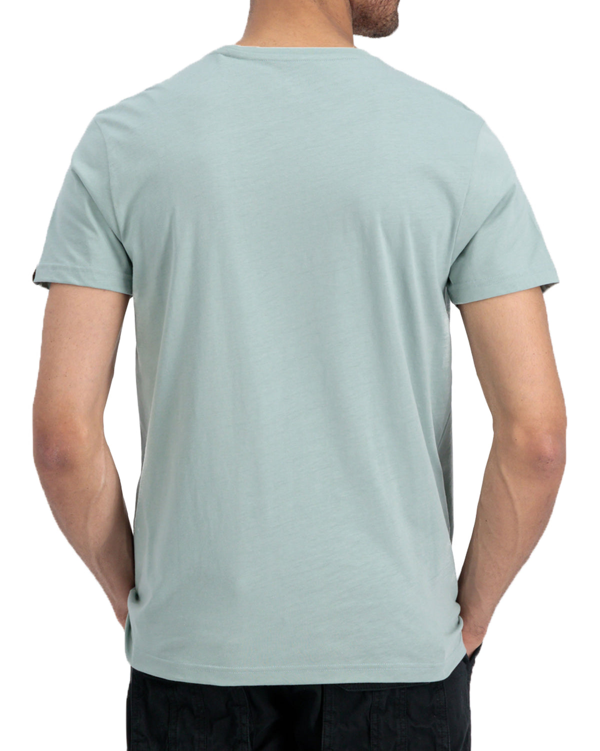 Man Tee Alpha Industries Small Logo Dusty Green