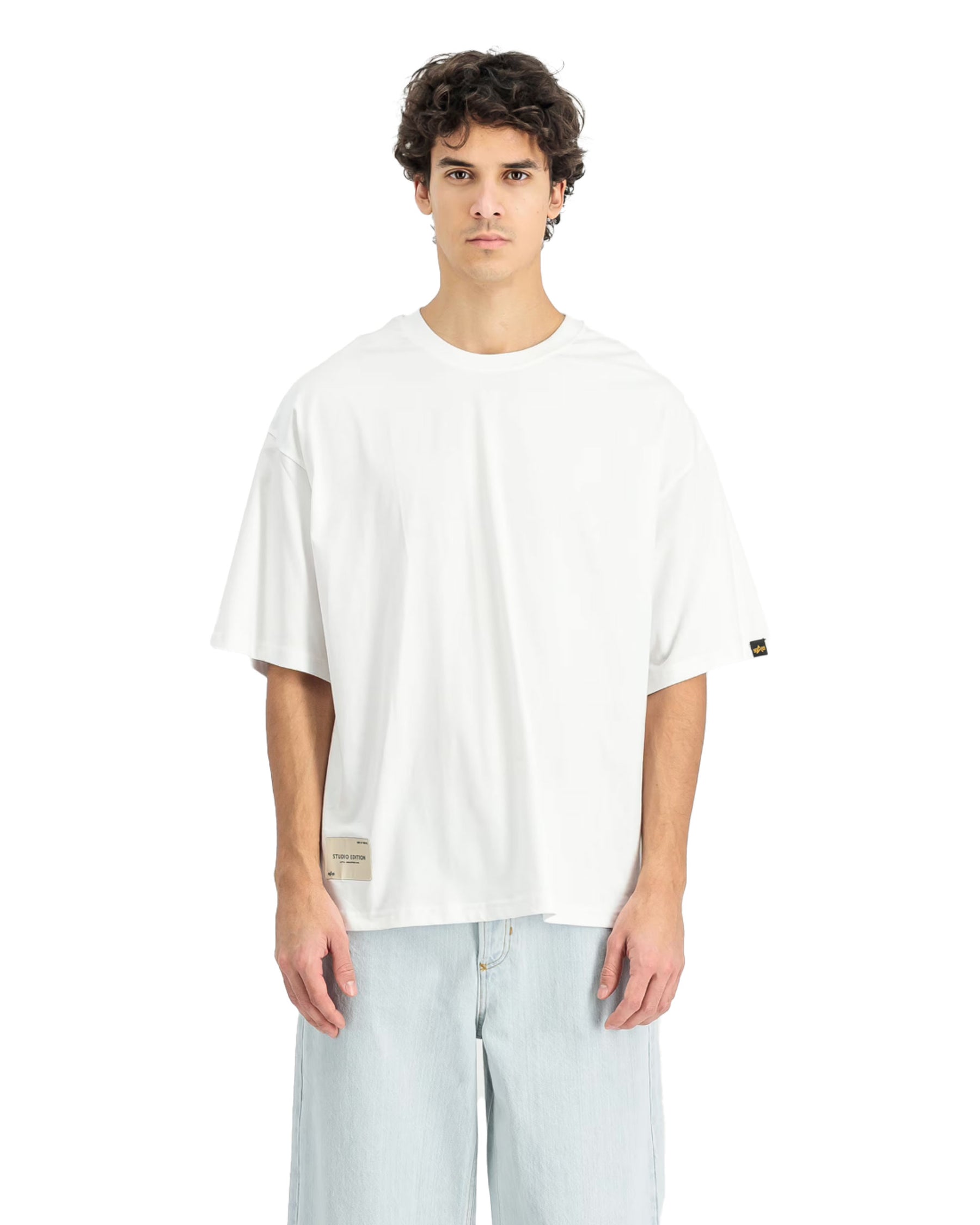 T-Shirt Uomo Alpha Industries Studio Edition Bianco