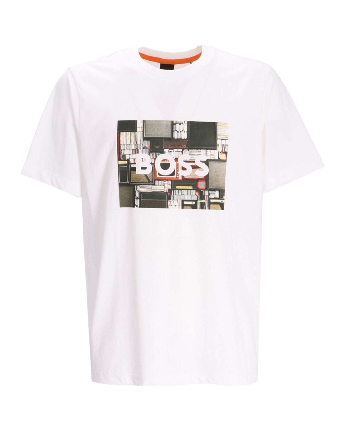 T-Shirt Uomo Boss Ampli Bianco