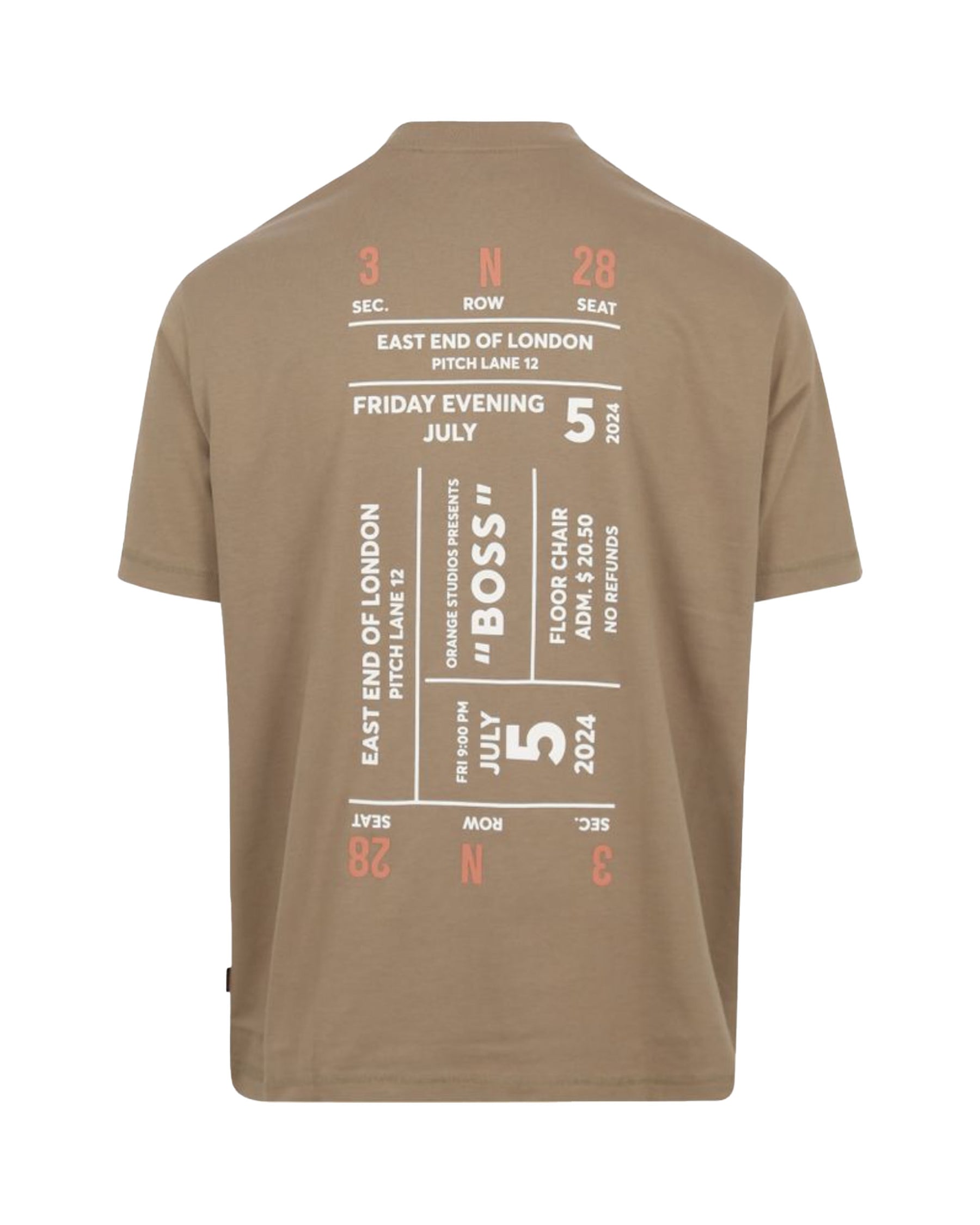 Man Tee Boss Te Records Open Brown
