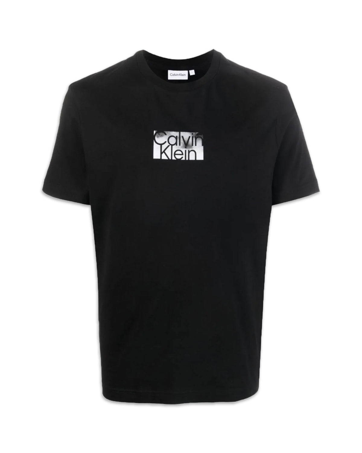 T-Shirt Uomo Calvin Klein Cloud Logo Nero