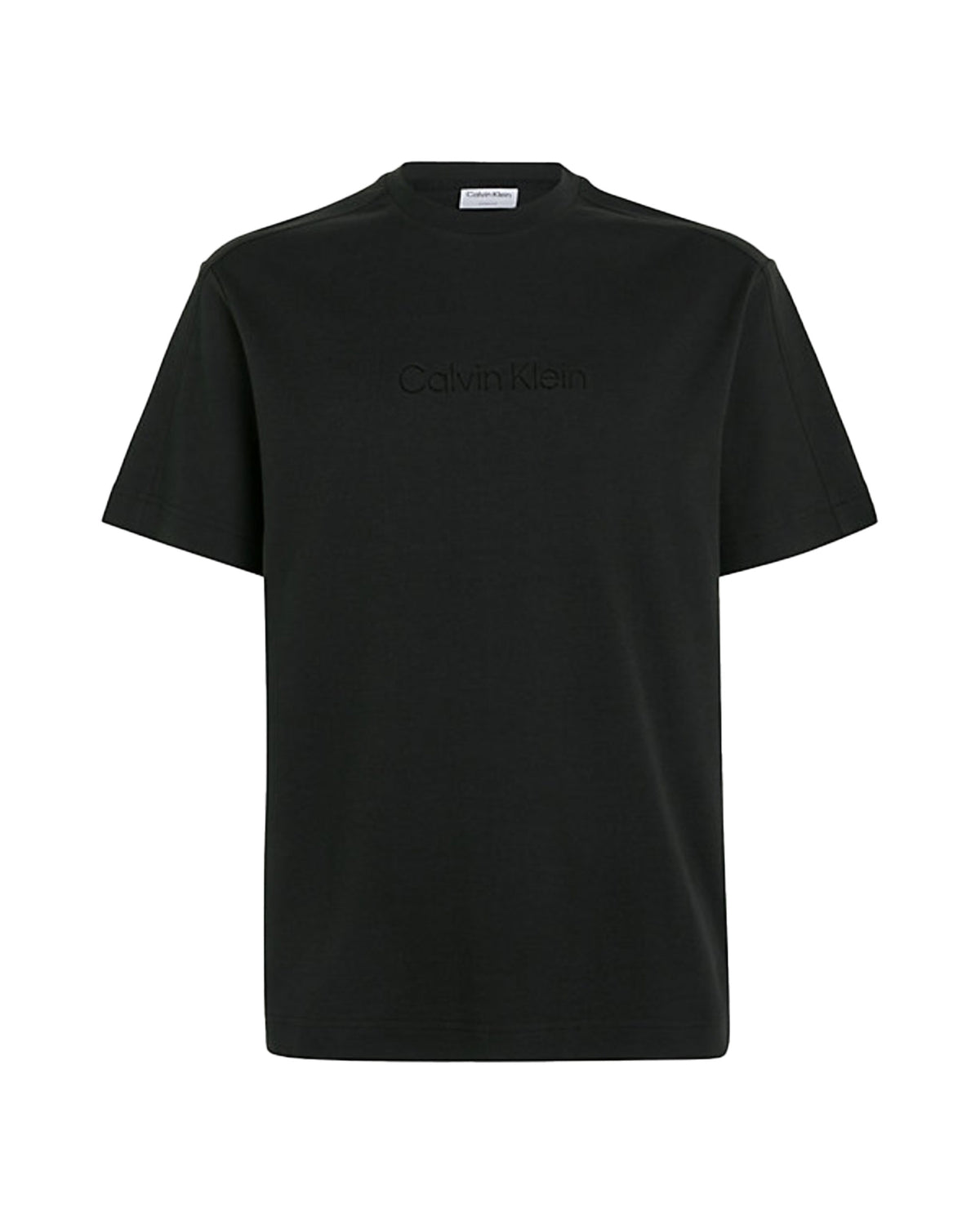 T-Shirt Uomo Calvin Klein Comfort Debossed Logo Nero