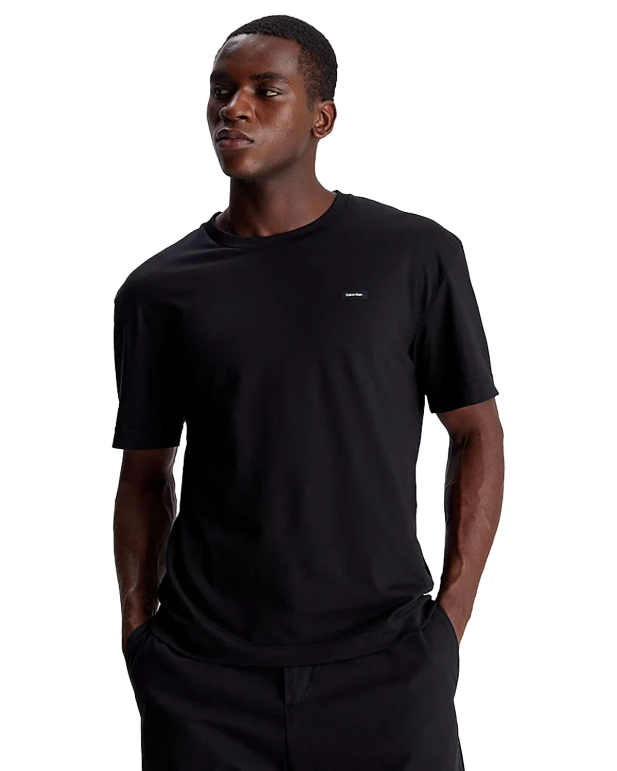 T-Shirt Uomo Calvin Klein Cotton Comfort Fit Nero