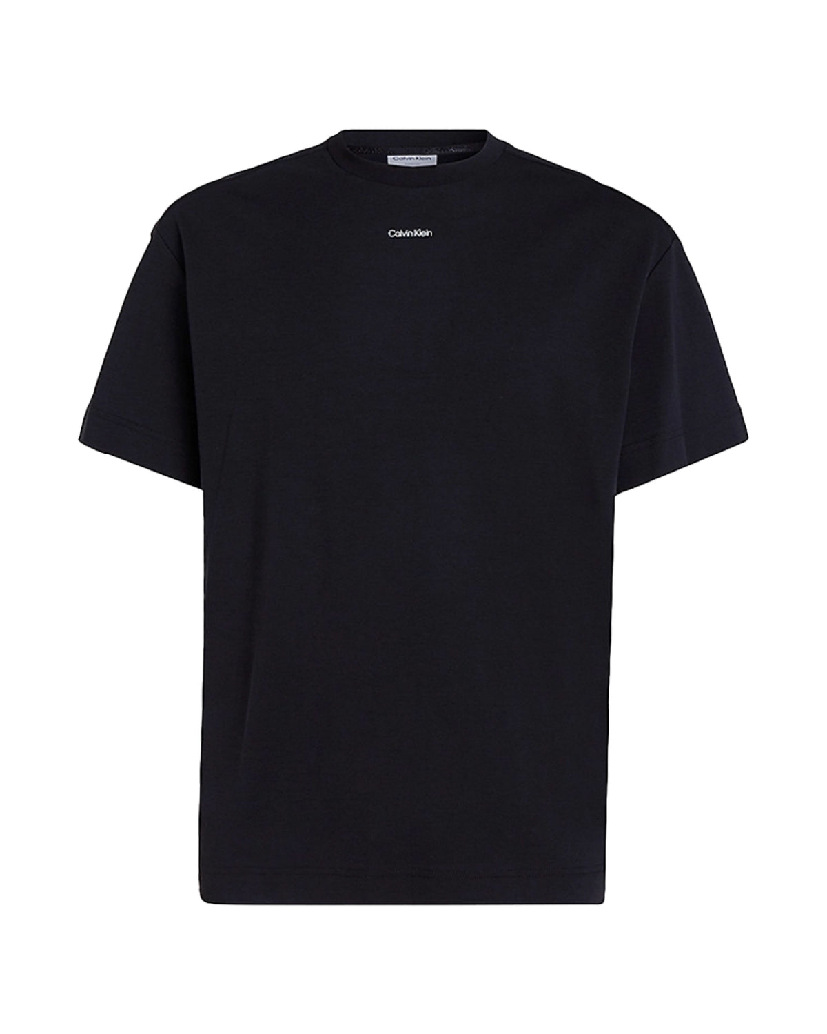 T-Shirt Uomo Calvin Klein Nano Logo Interlock Black