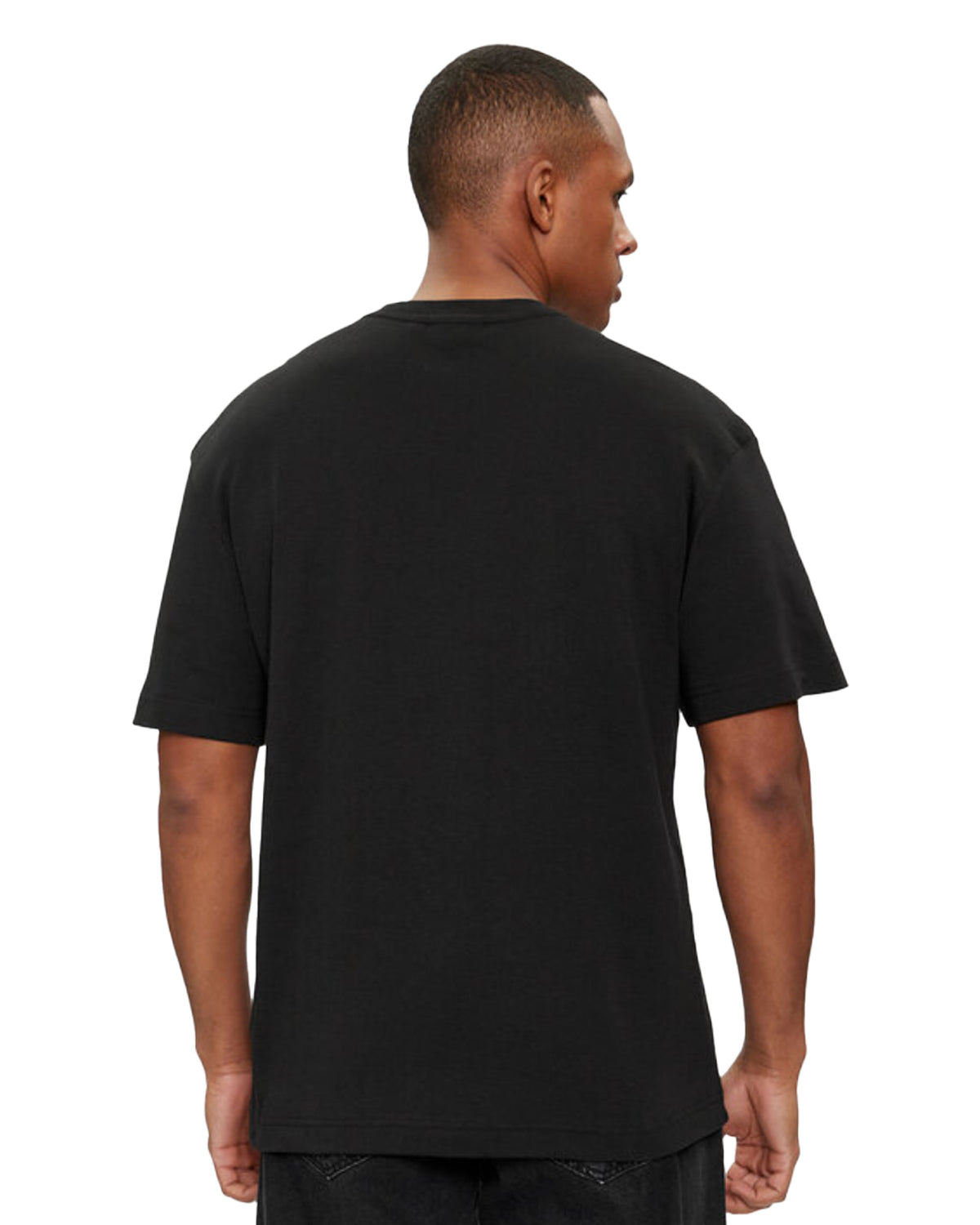 T-Shirt Uomo Calvin Klein Nano Logo Interlock Black