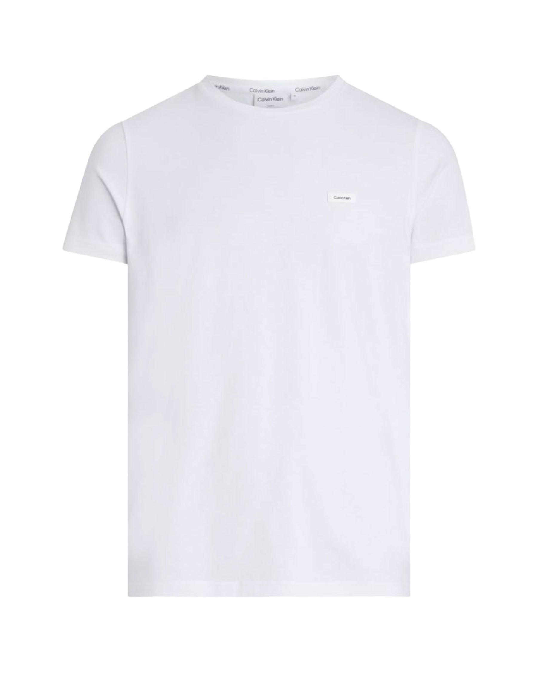 Man Tee Calvin Klein Stretch Slim Fit White