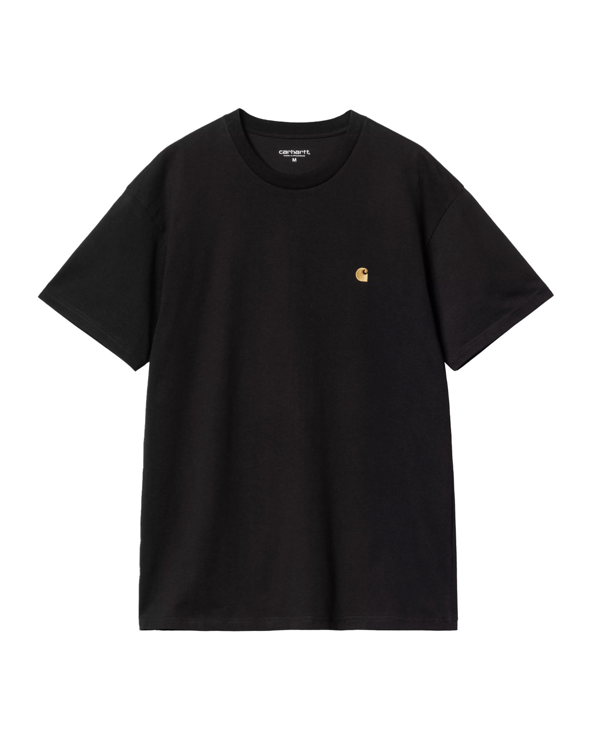 T-Shirt Uomo Carhartt Wip Chase Nero Oro
